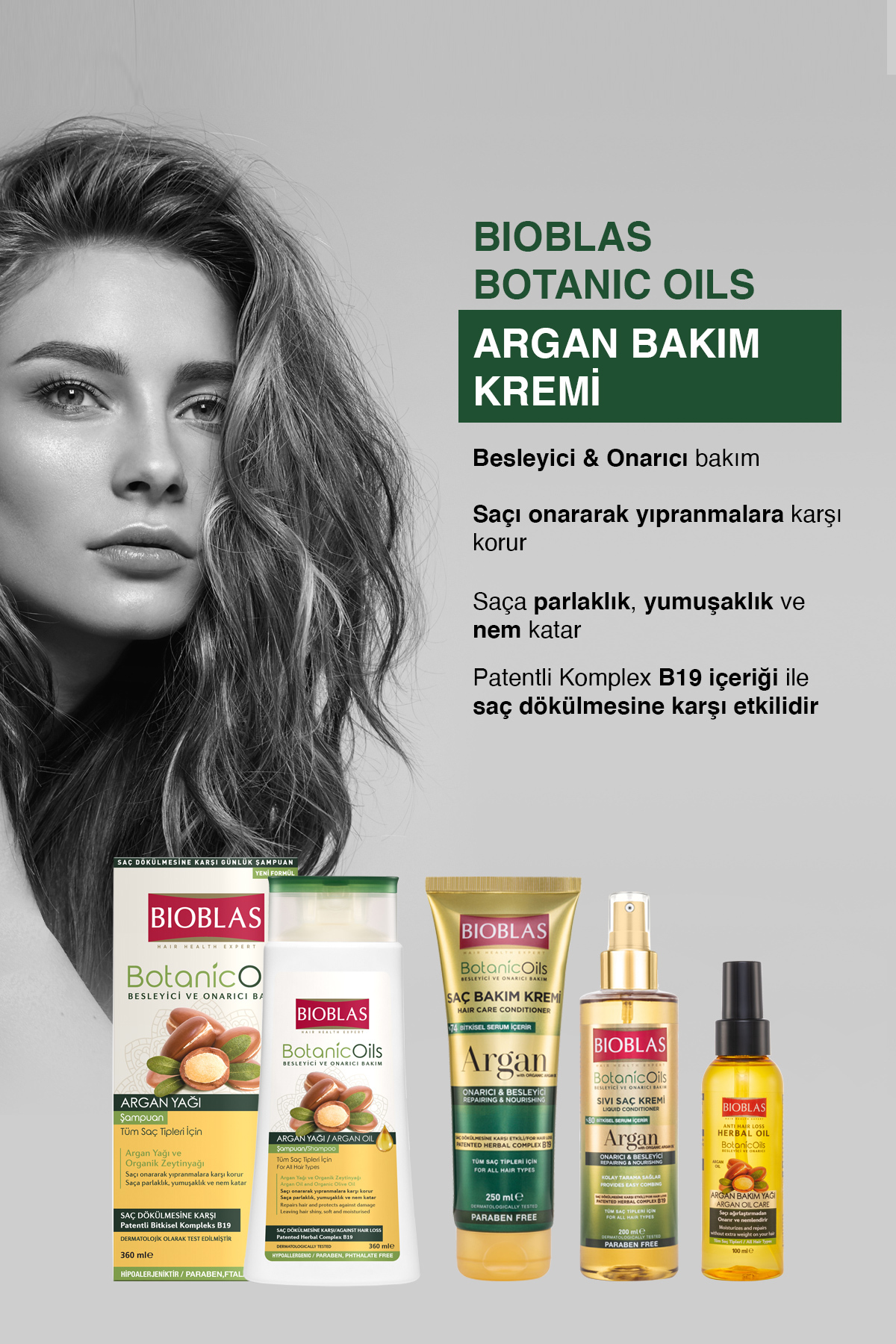 Bioblas Botanic Oils Argan Yağlı Saç Kremi 250 ml-