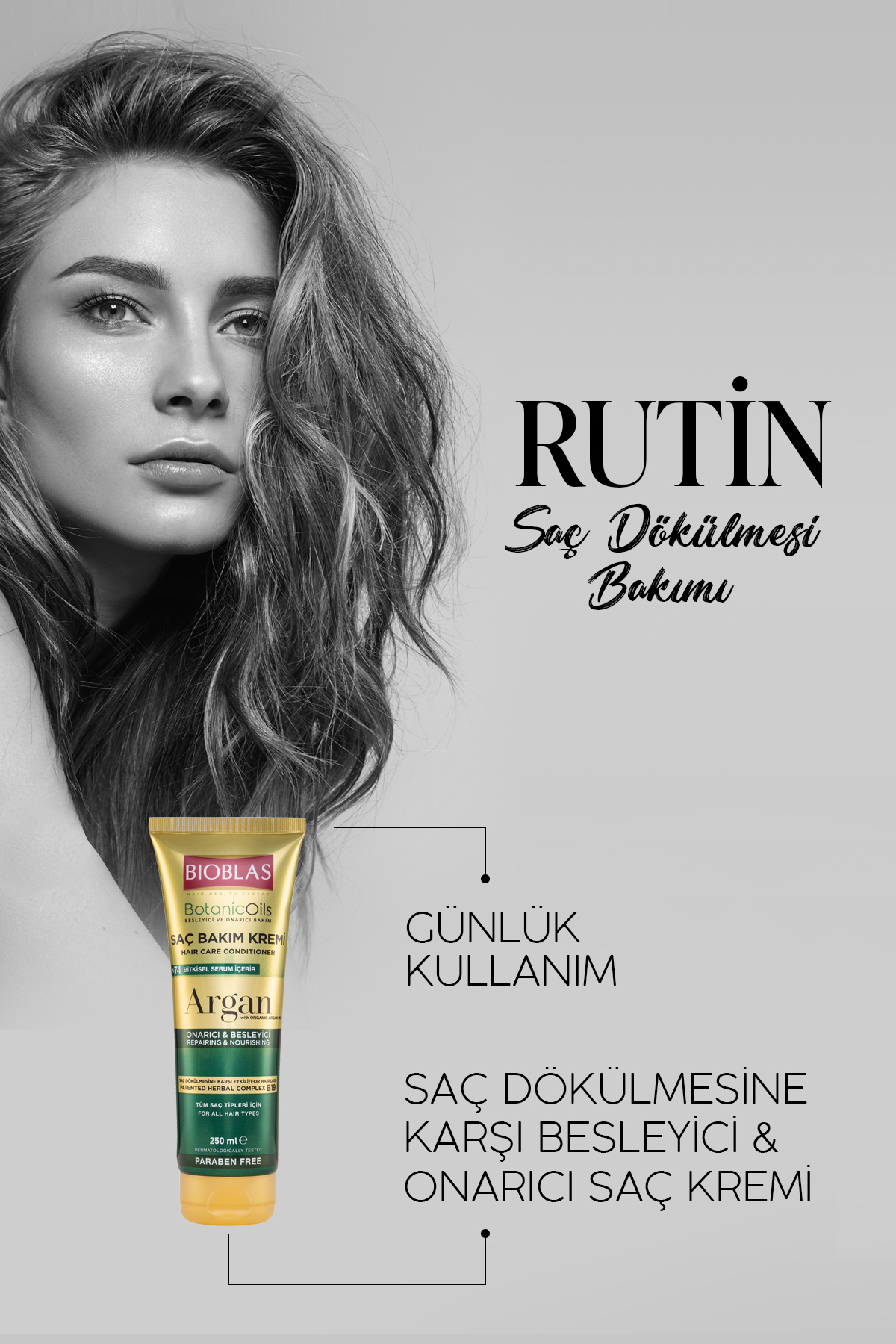 Bioblas Botanic Oils Argan Yağlı Saç Kremi 250 ml-