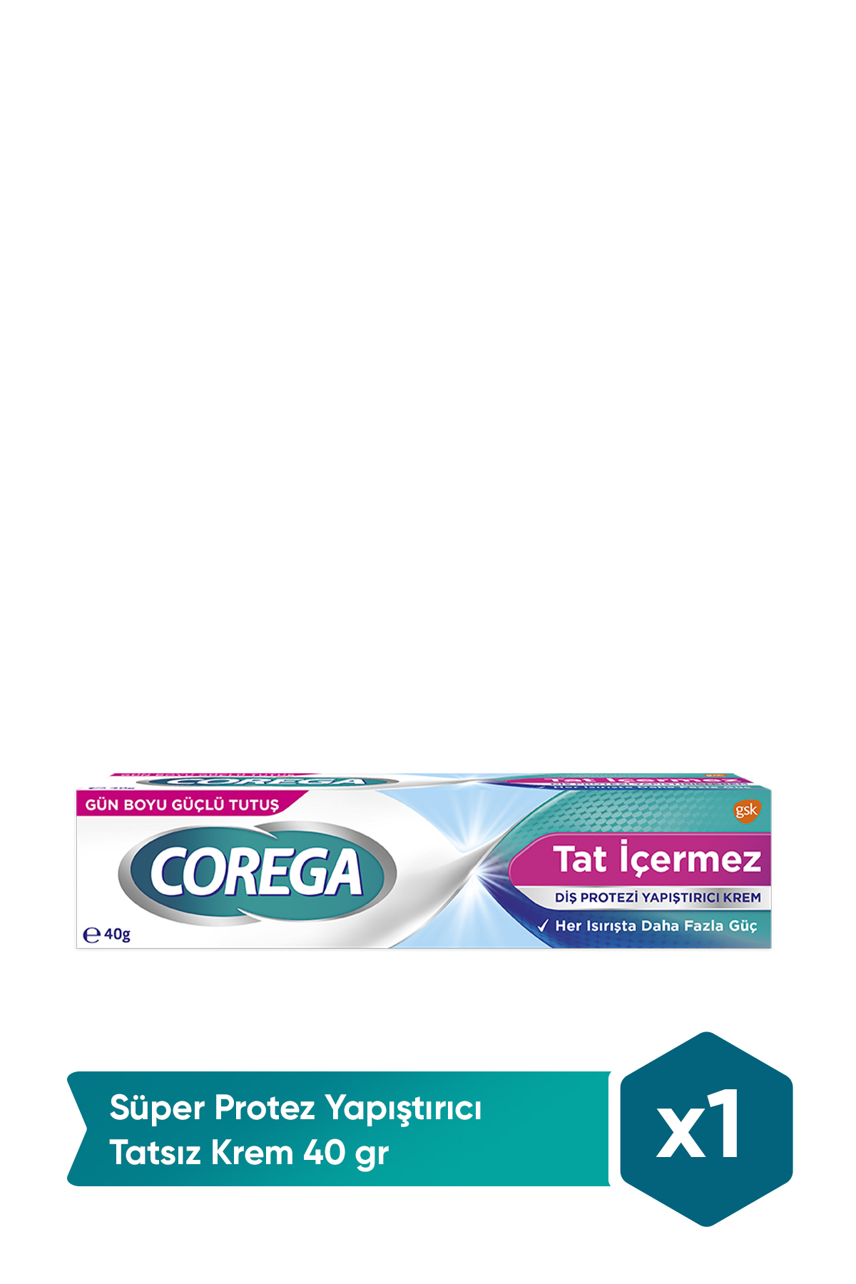 Corega Süper Protez Yapıştırıcı Tatsız Krem 40 gr-