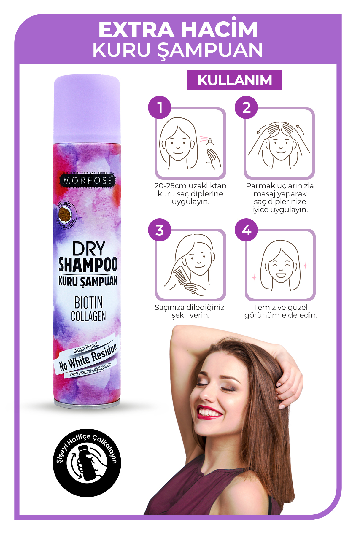 Morfose Kuru Şampuan Ekstra Hacim 200 ml-