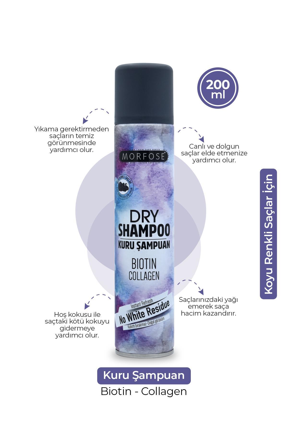 Morfose Kuru Şampuan Koyu Saçlar 200 ml-