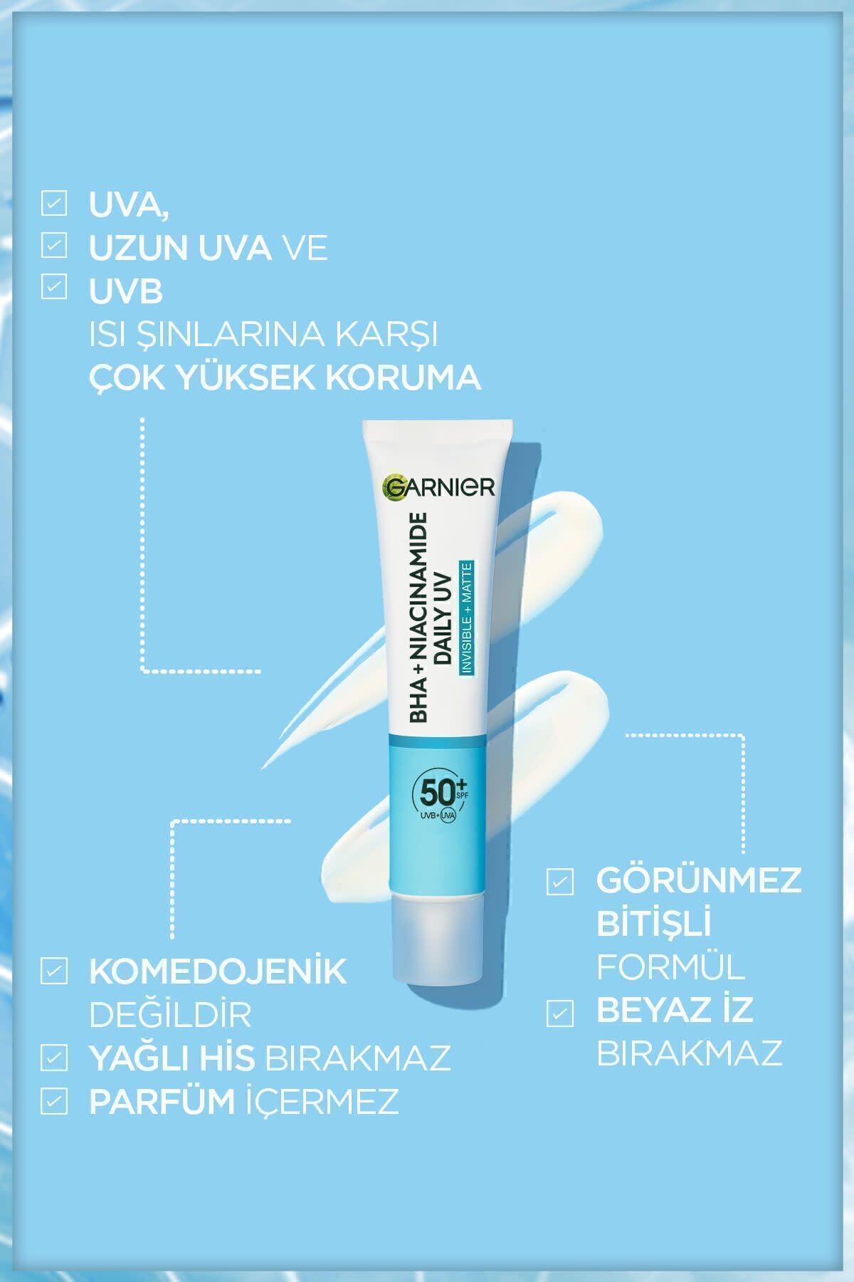Garnier Saf ve Temiz Bha Niasinamid Güneş Koruyucu-