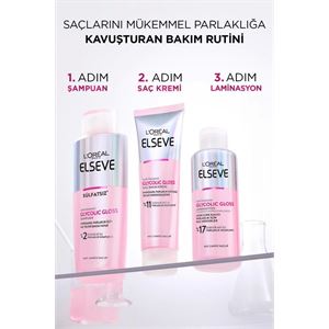Elseve Glycolic Gloss Pürüssüzleştirici Saç Kremi-