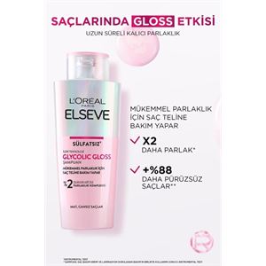 Elseve Glycolic Gloss Mükemmel ParlakŞampuan 200ml-