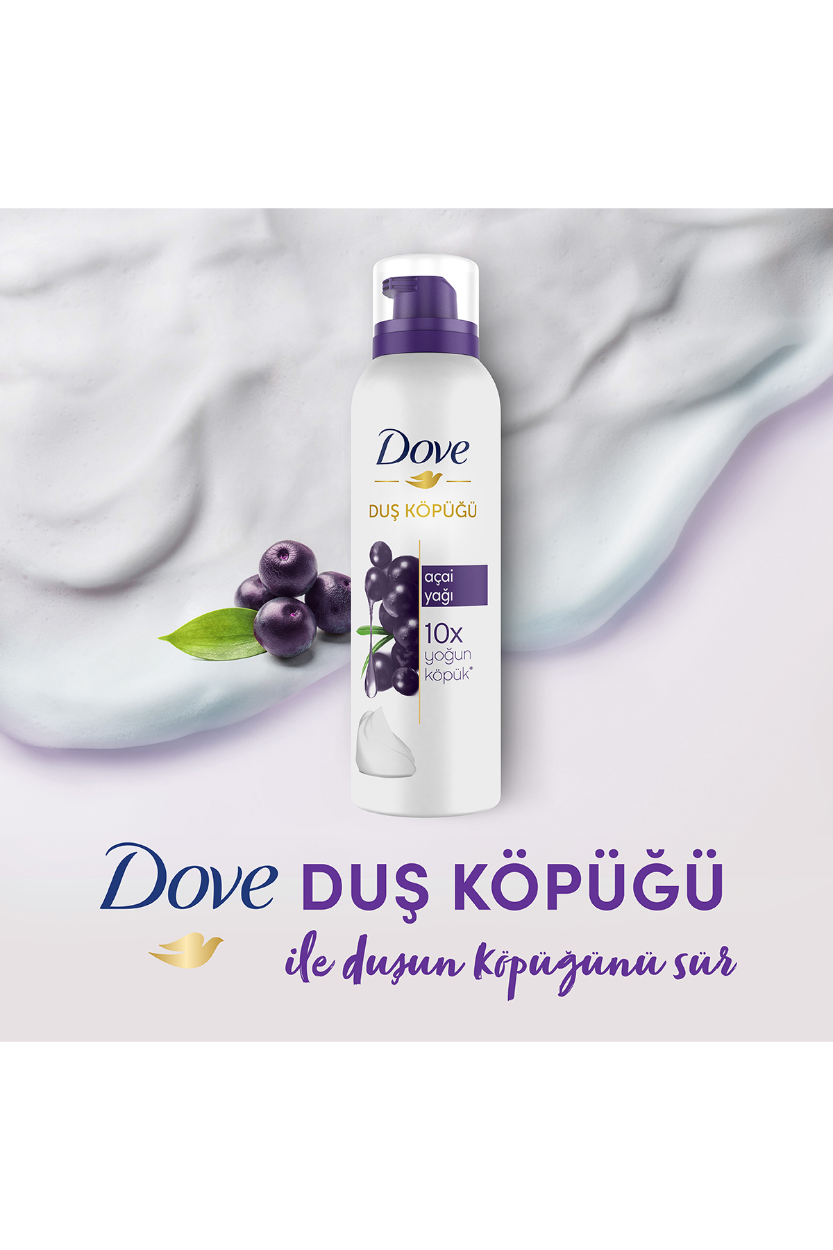 Dove Duş Köpüğü Açai Yağı Yoğun Köpük 200 ml X1-