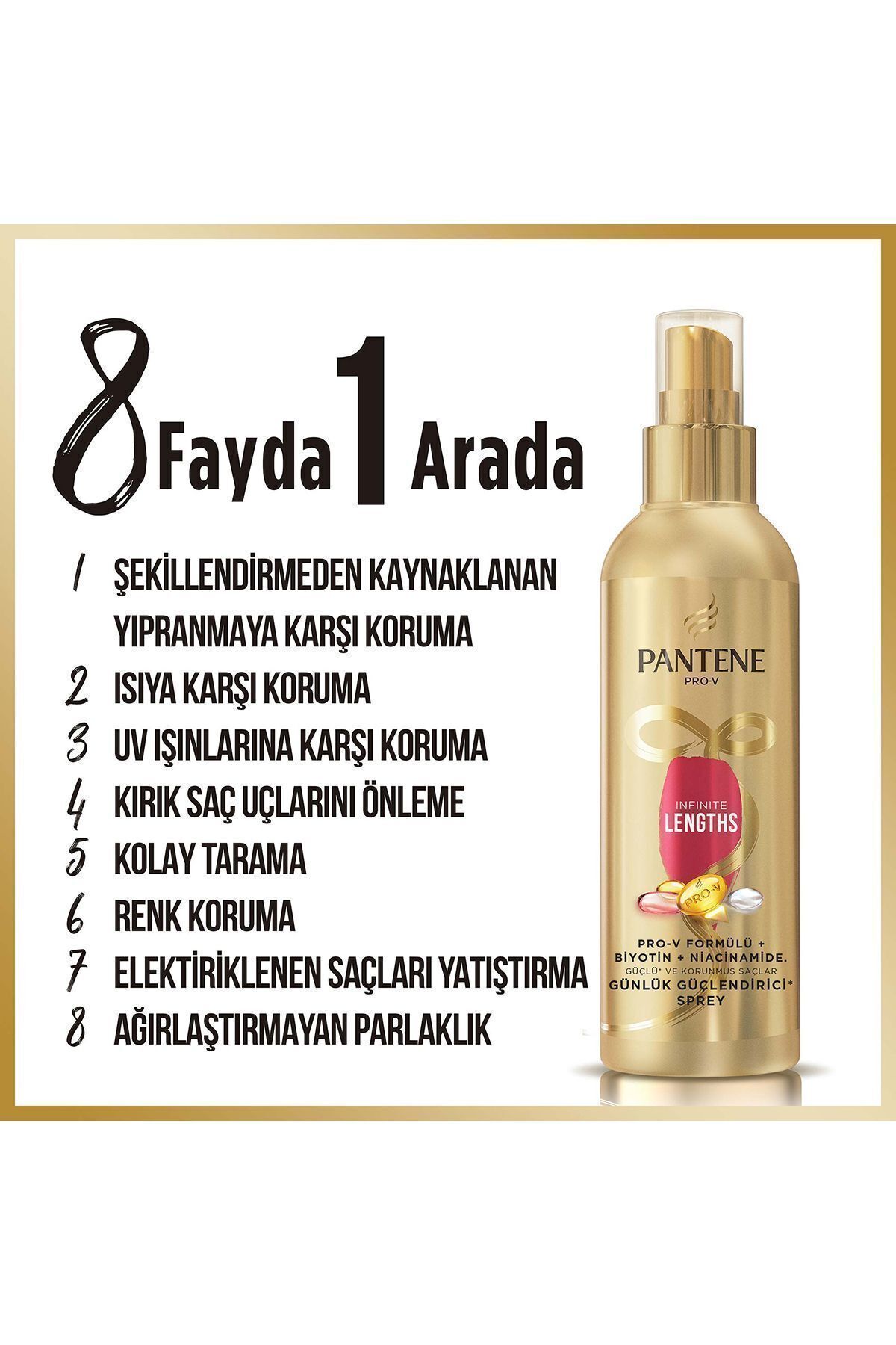 Pantene Infinite Lengths Günlük Güçlendirici Saç S-