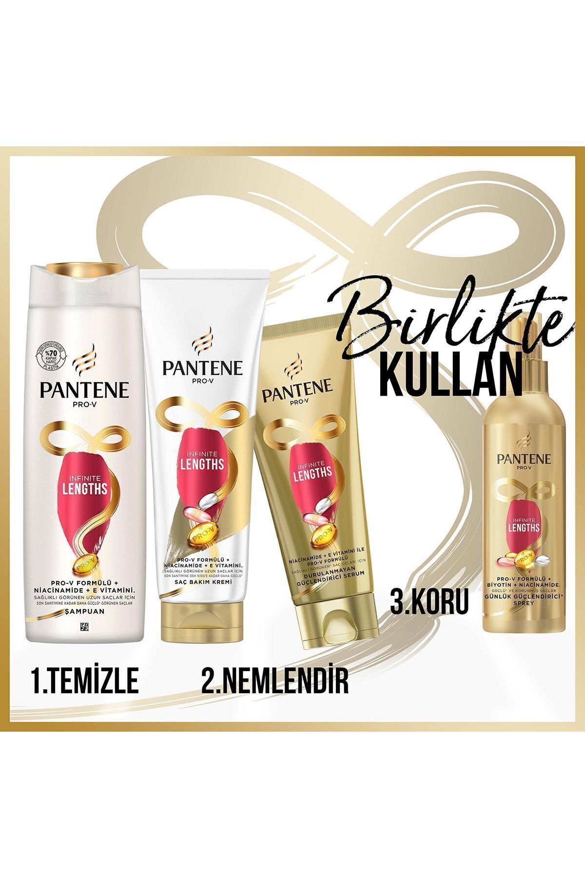 Pantene Infinite Lengths Durulanmayan Mucize Serum-
