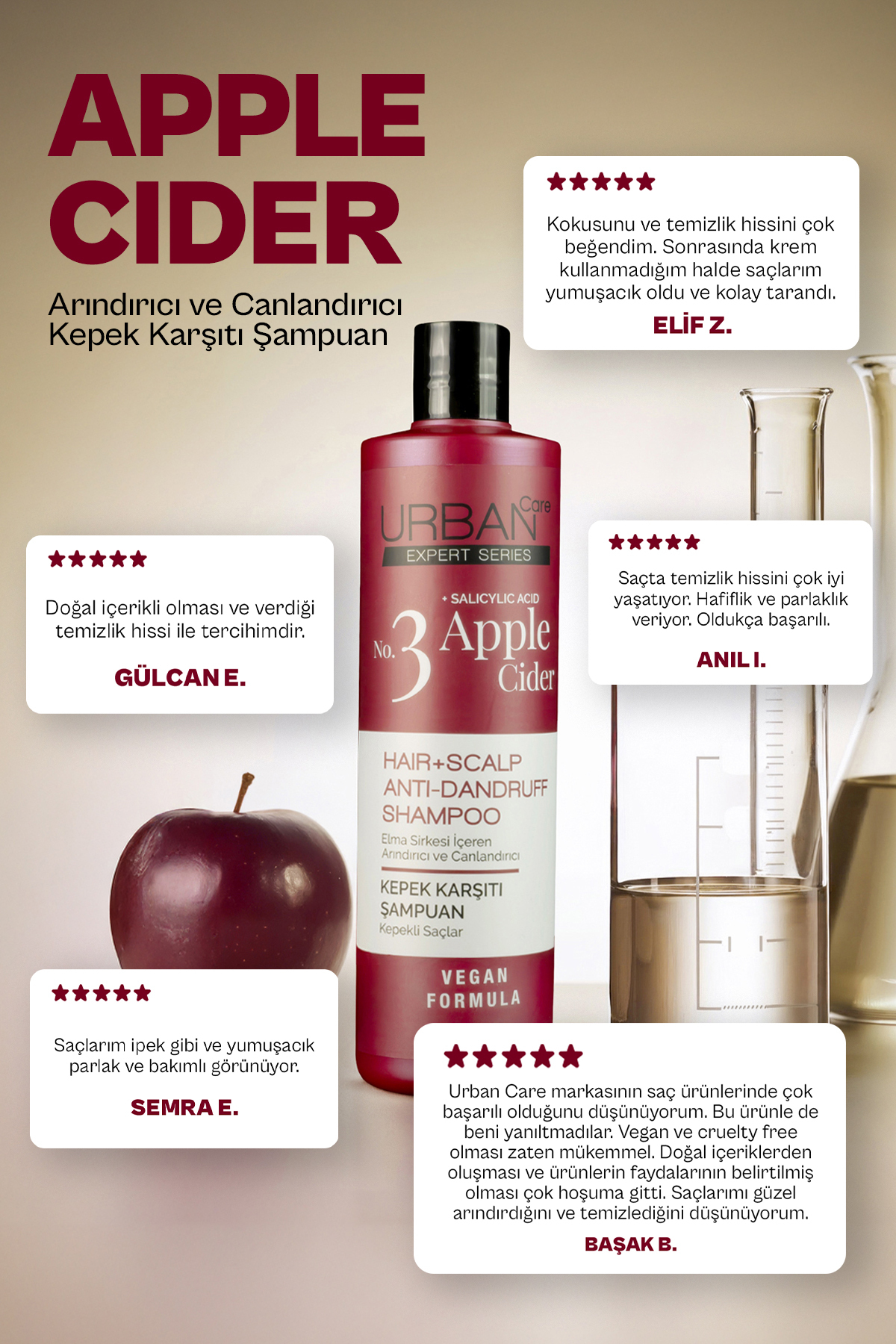 Urban Care No.3 Expert Apple Cider Kepek Karşıtı Ş-