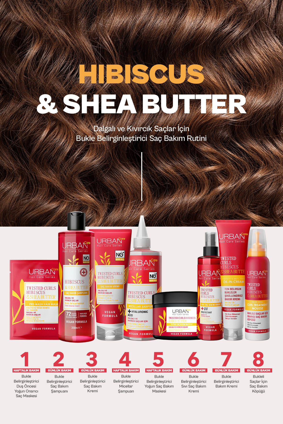 Urban Care Hibiscus & Shea Butter Kıvırcık Ve Dalg-