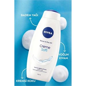 NIVEA CREME SOFT BANYO VE DUŞ JELİ 750ML-