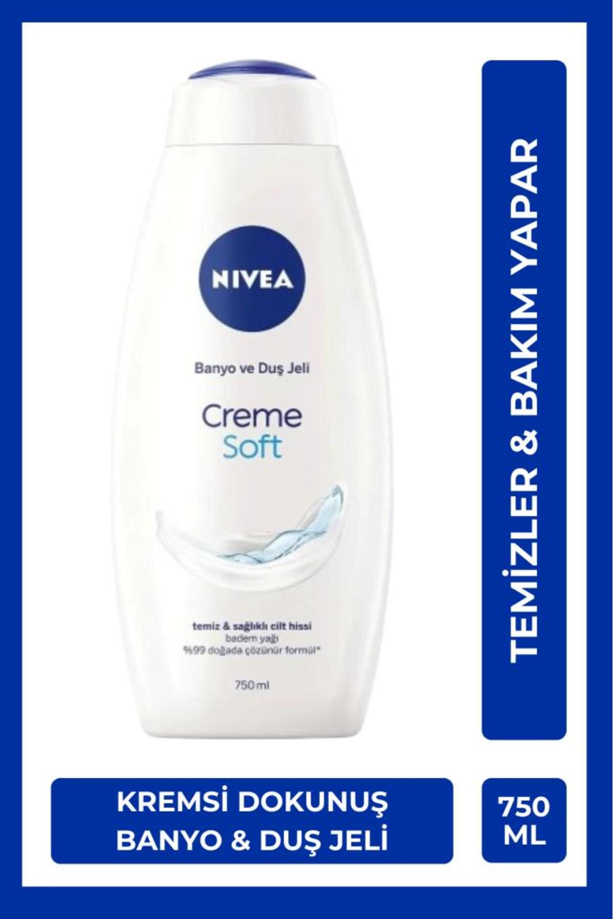 NIVEA CREME SOFT BANYO VE DUŞ JELİ 750ML-