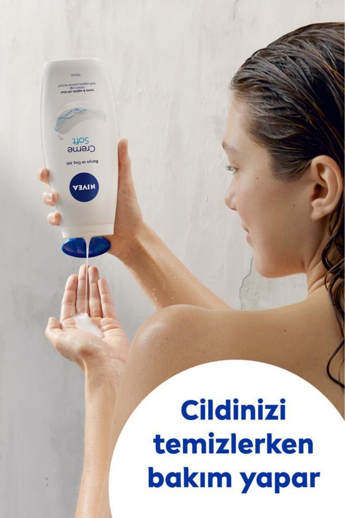 NIVEA CREME SOFT BANYO VE DUŞ JELİ 750ML-