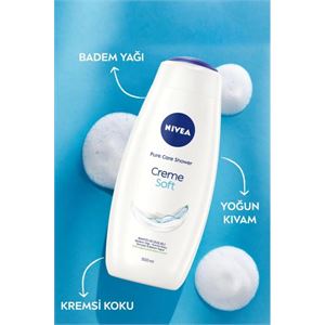 NIVEA CREME SOFT KREMSİ DOKUNUŞ BANYO VE DUŞ JELİ-
