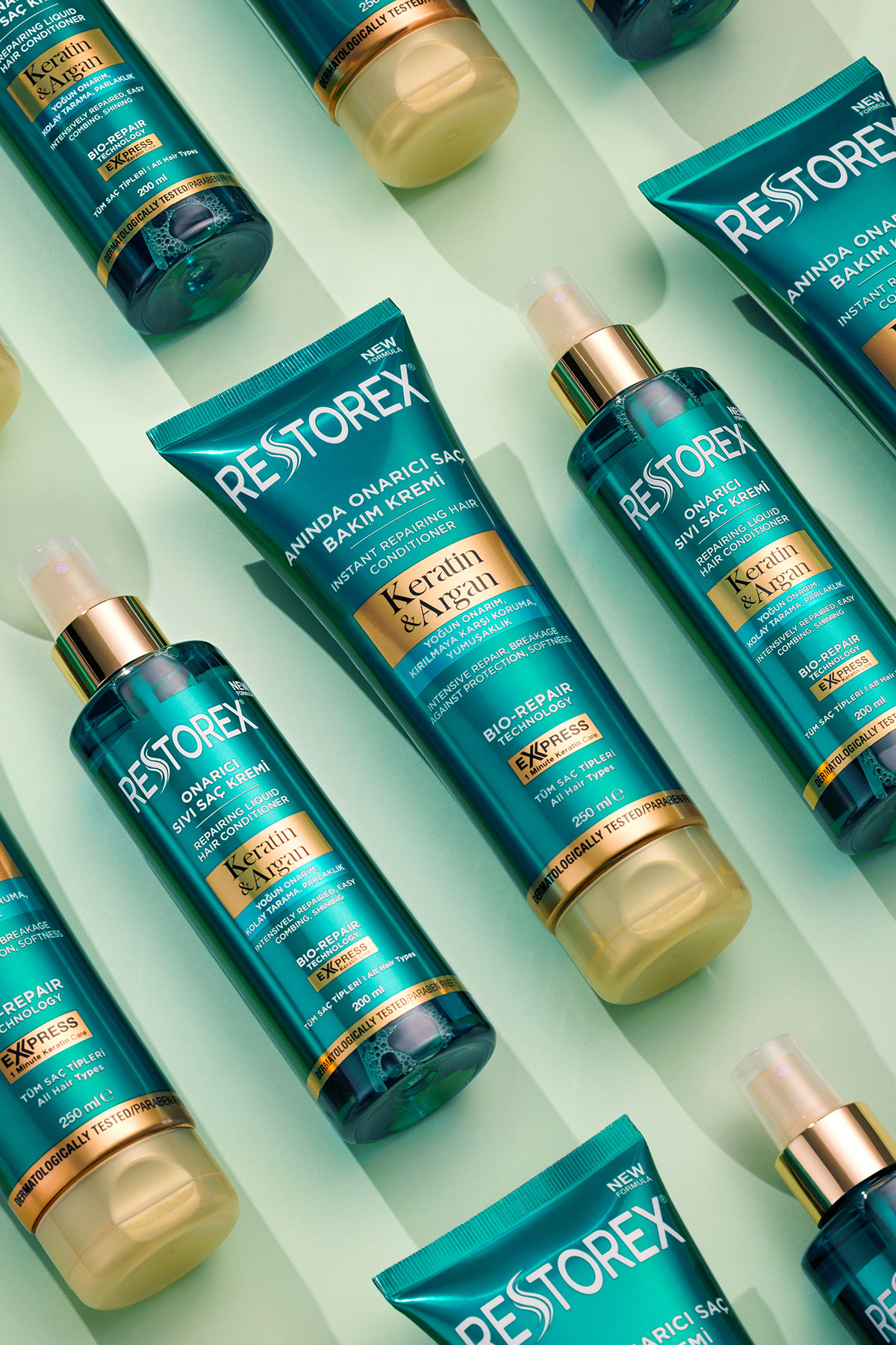 RESTOREX KERATİN & ARGAN ONARICI SAÇ BAKIM KREMİ 2-