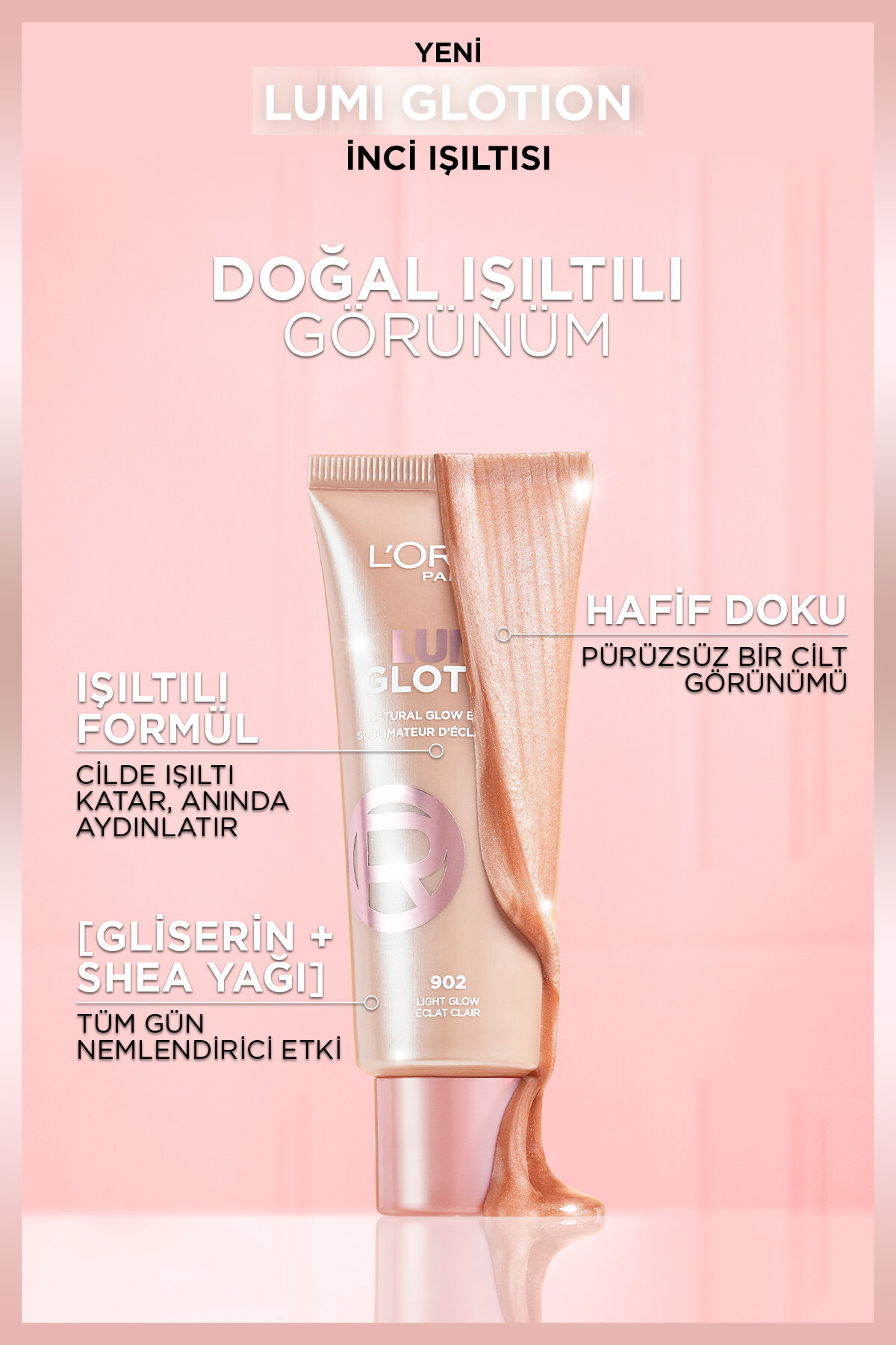 LOreal Paris Glotion All-In-One Doğal Işıltı 902 --