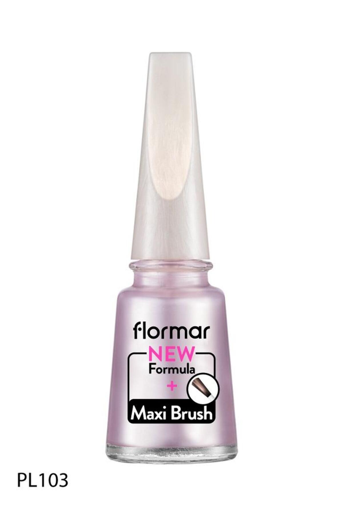 Flormar Oje Yeni Maxi Brush Pearly PL103 Pink Pearly-