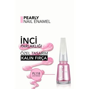 Flormar Sedefli Parlak Oje (LİLA) - Pearly Nail PL118-