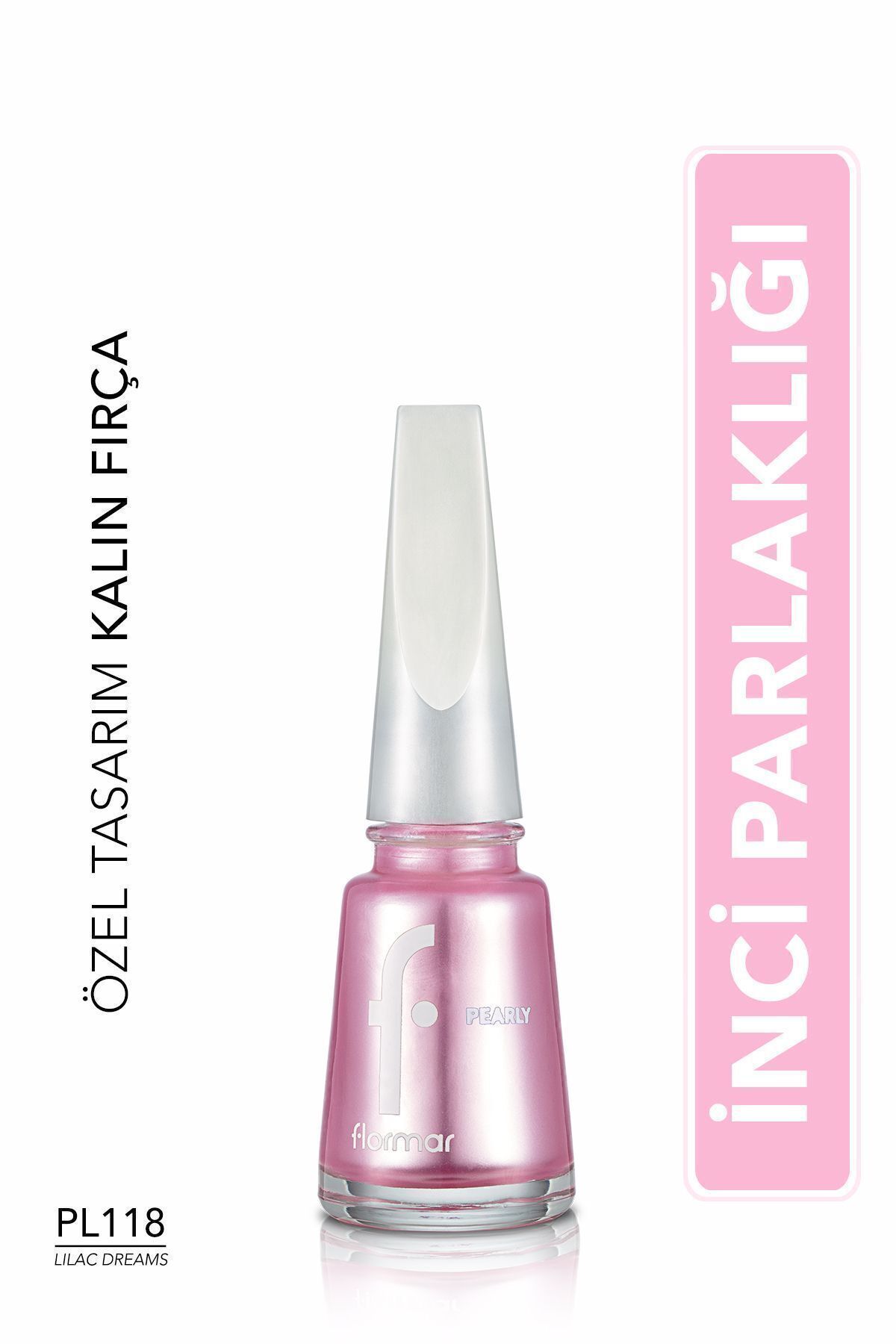Flormar Sedefli Parlak Oje (LİLA) - Pearly Nail PL118-