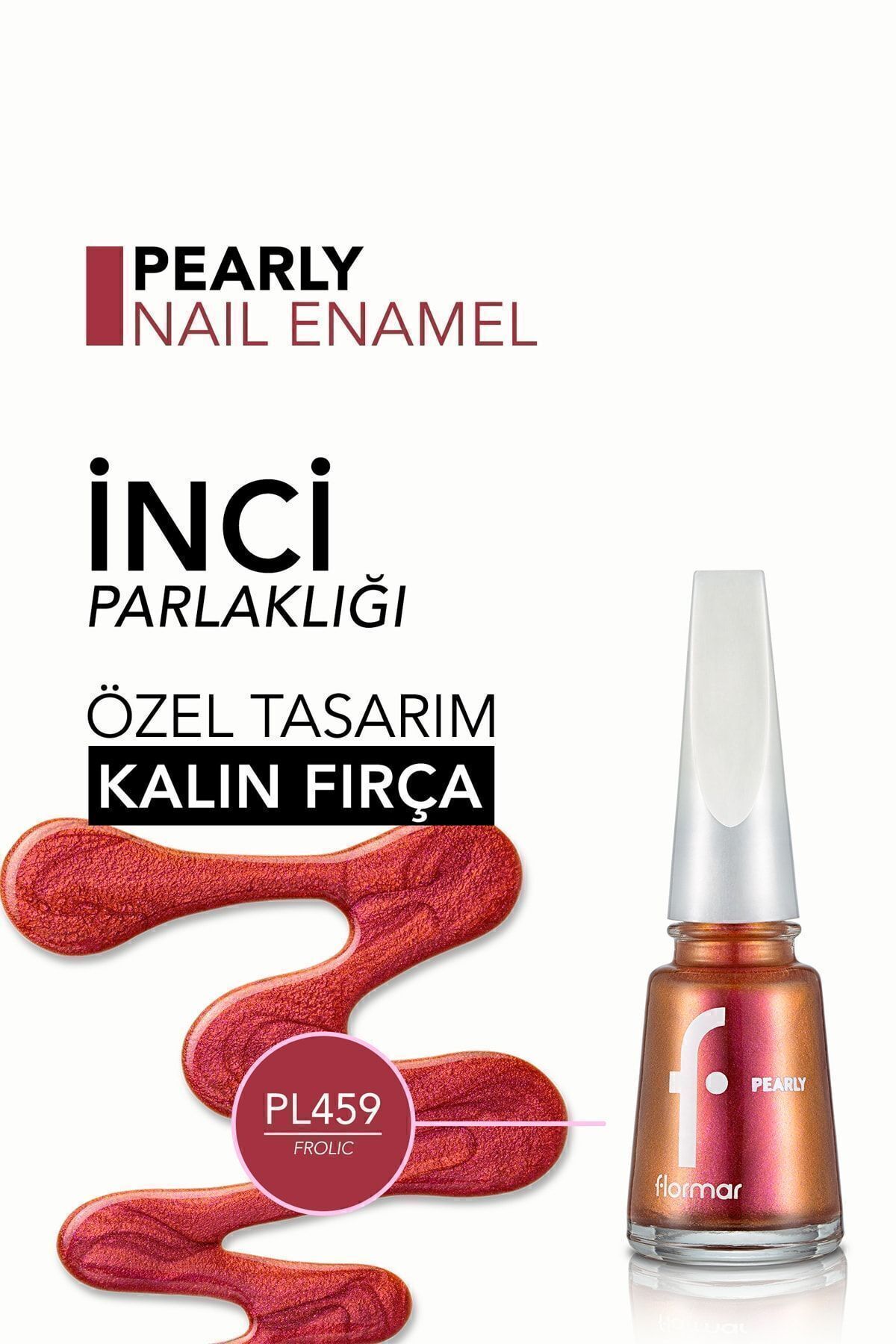 Flormar Sedefli Parlak Oje (TURUNCU) - Pearly 459-