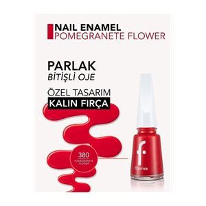 Flormar Sedefli Parlak Oje (KIRMIZI) -380-