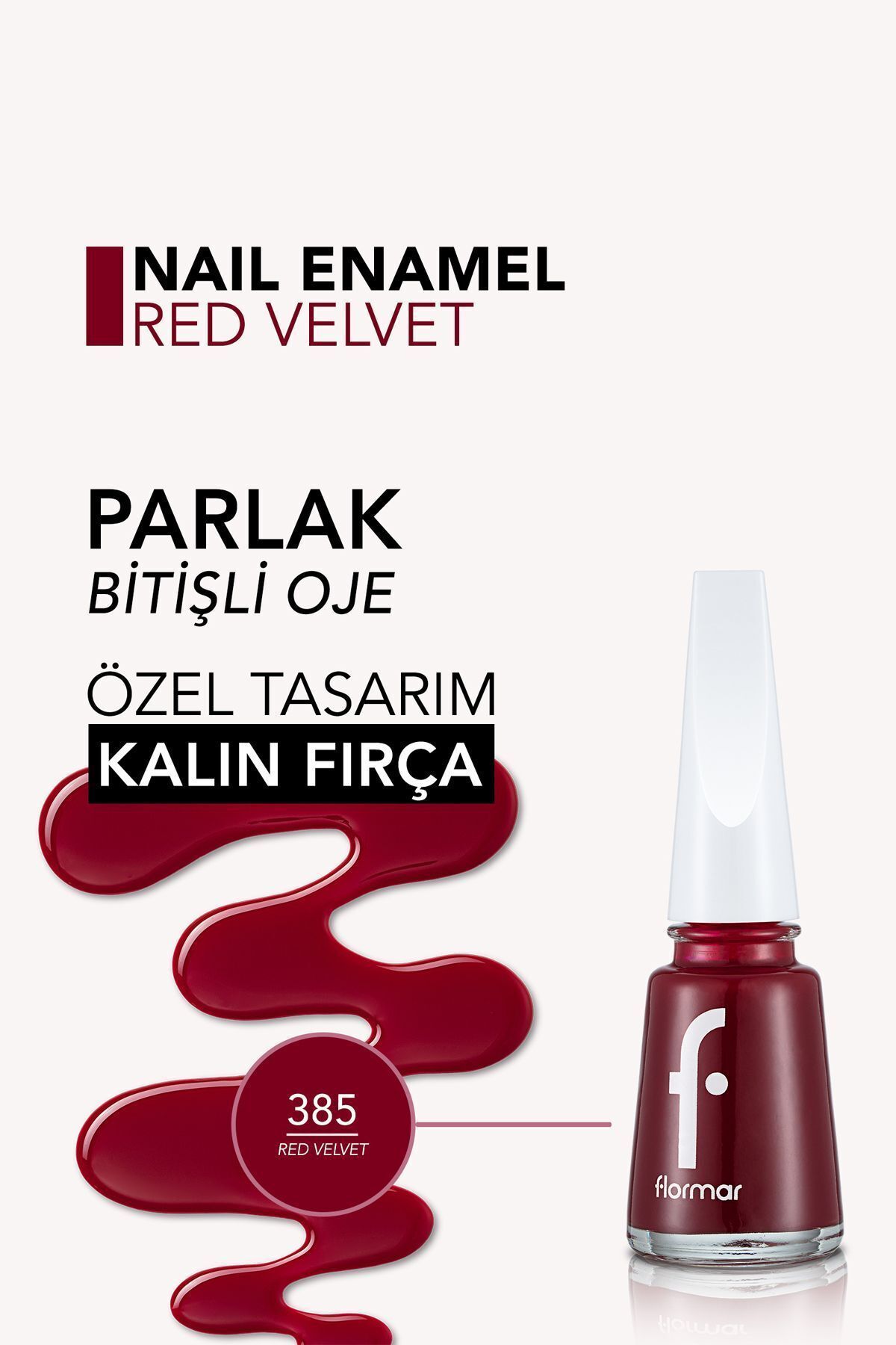Flormar Sedefli Parlak Oje (MOR) - Nail Enamel - 385-