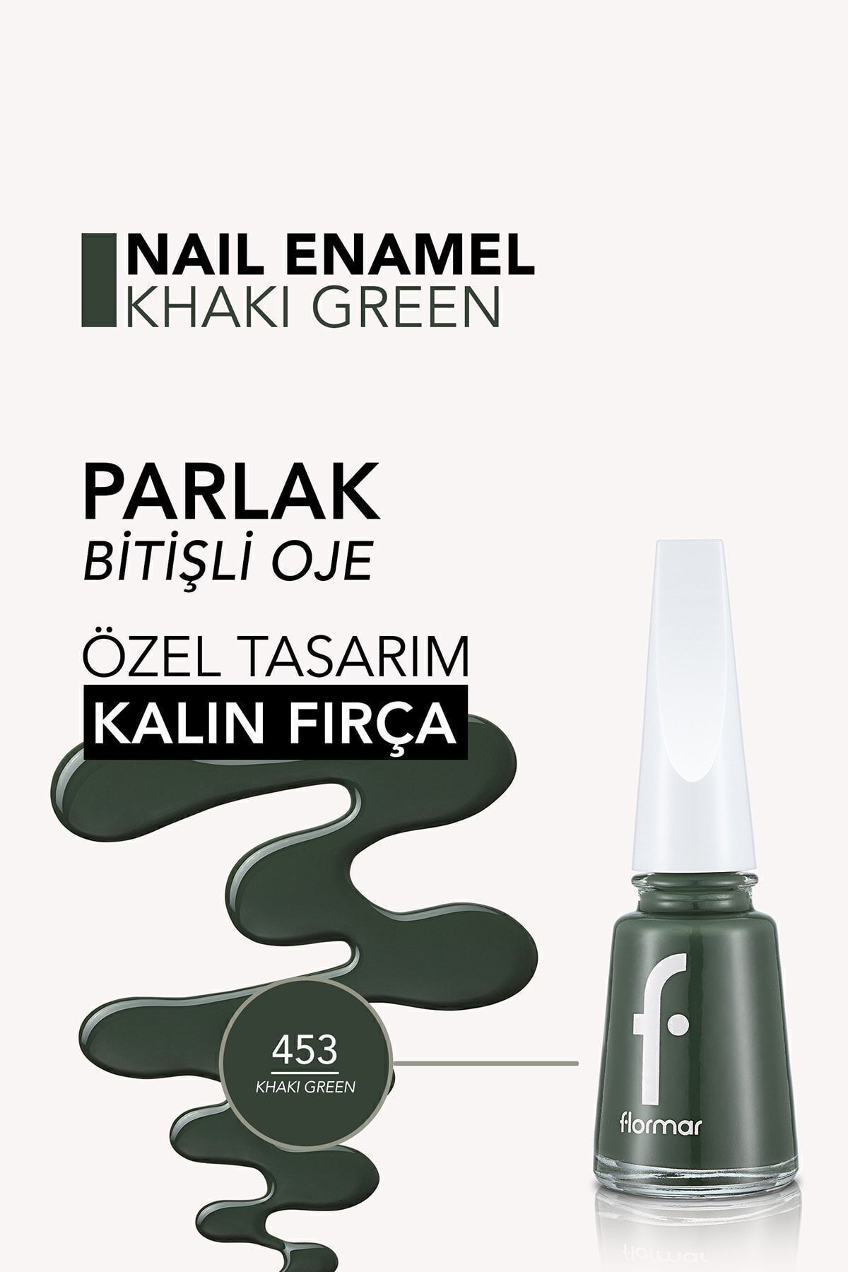Flormar Sedefli Parlak Oje (Yeşil) - 453-