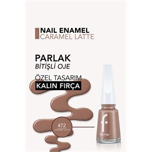 Flormar Oje Yeni Maxi Brush 472 Caramel Latte-