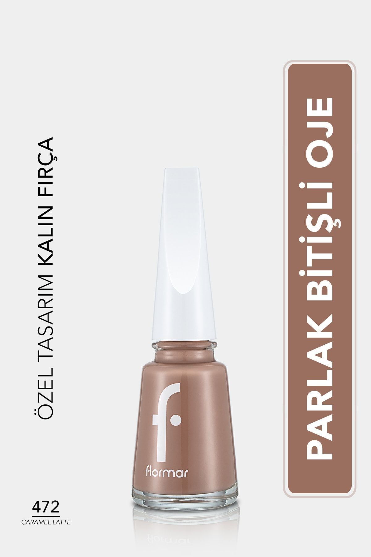 Flormar Oje Yeni Maxi Brush 472 Caramel Latte-