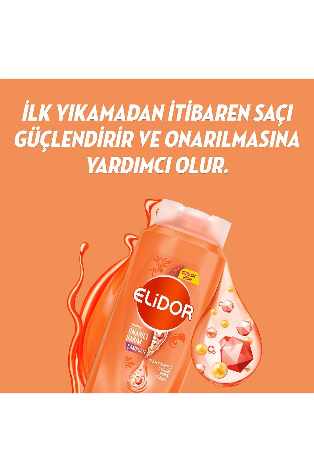 Elidor Superblend Saç Bakım Şampuanı Anında Onarıc-
