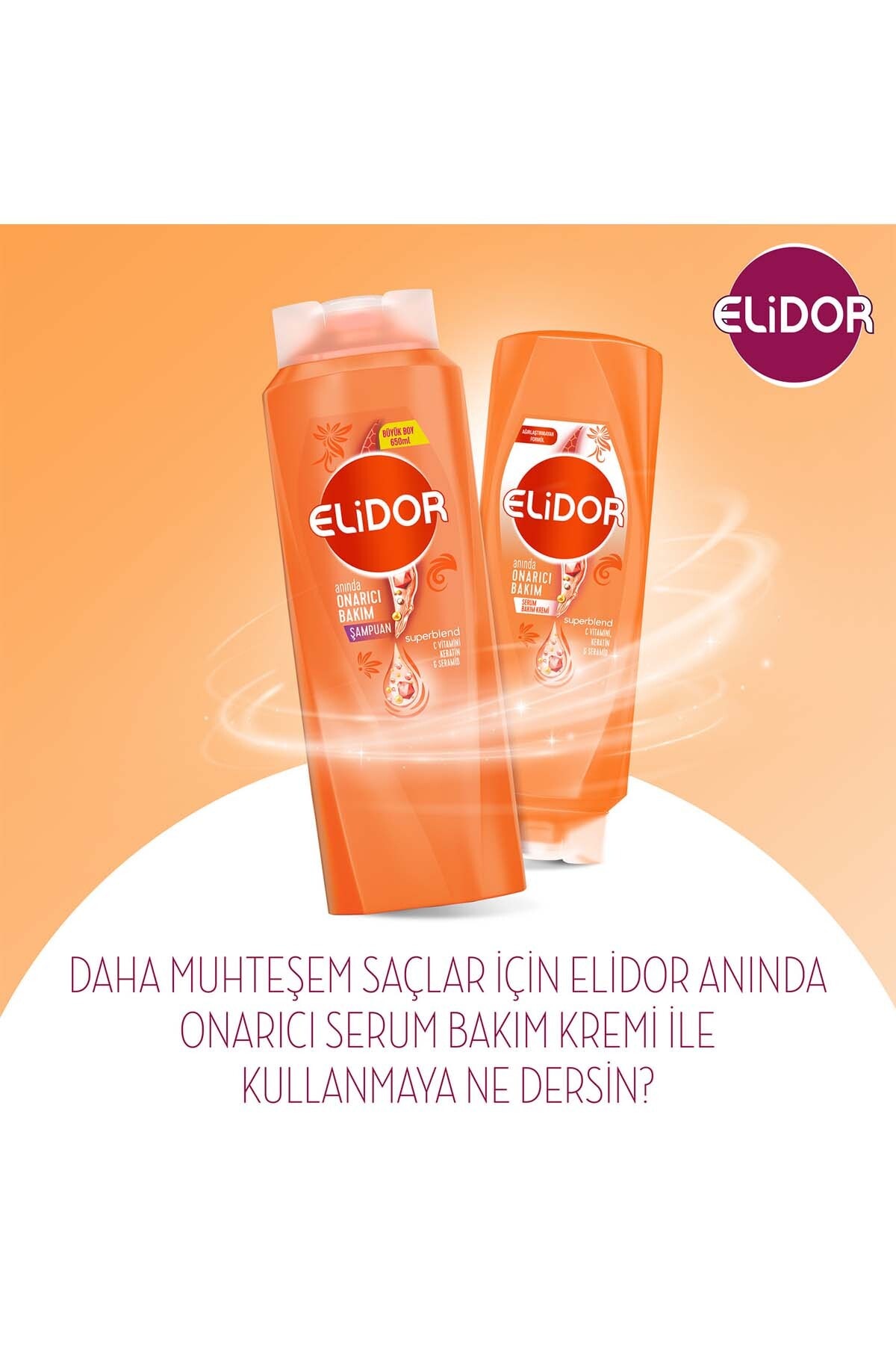 Elidor Superblend Saç Bakım Şampuanı Anında Onarıc-