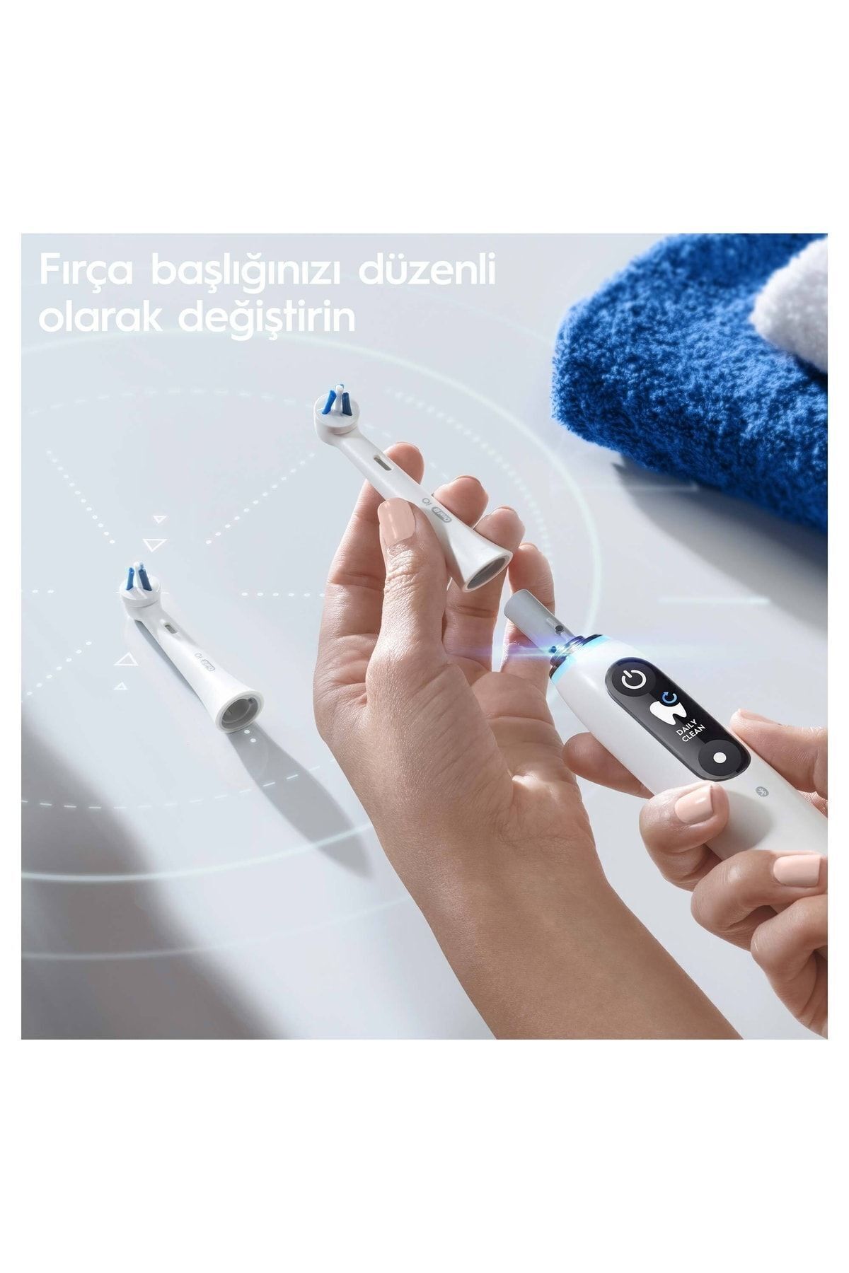 Oral-B iO Specialised Clean Beyaz Diş Fırçası Yede-