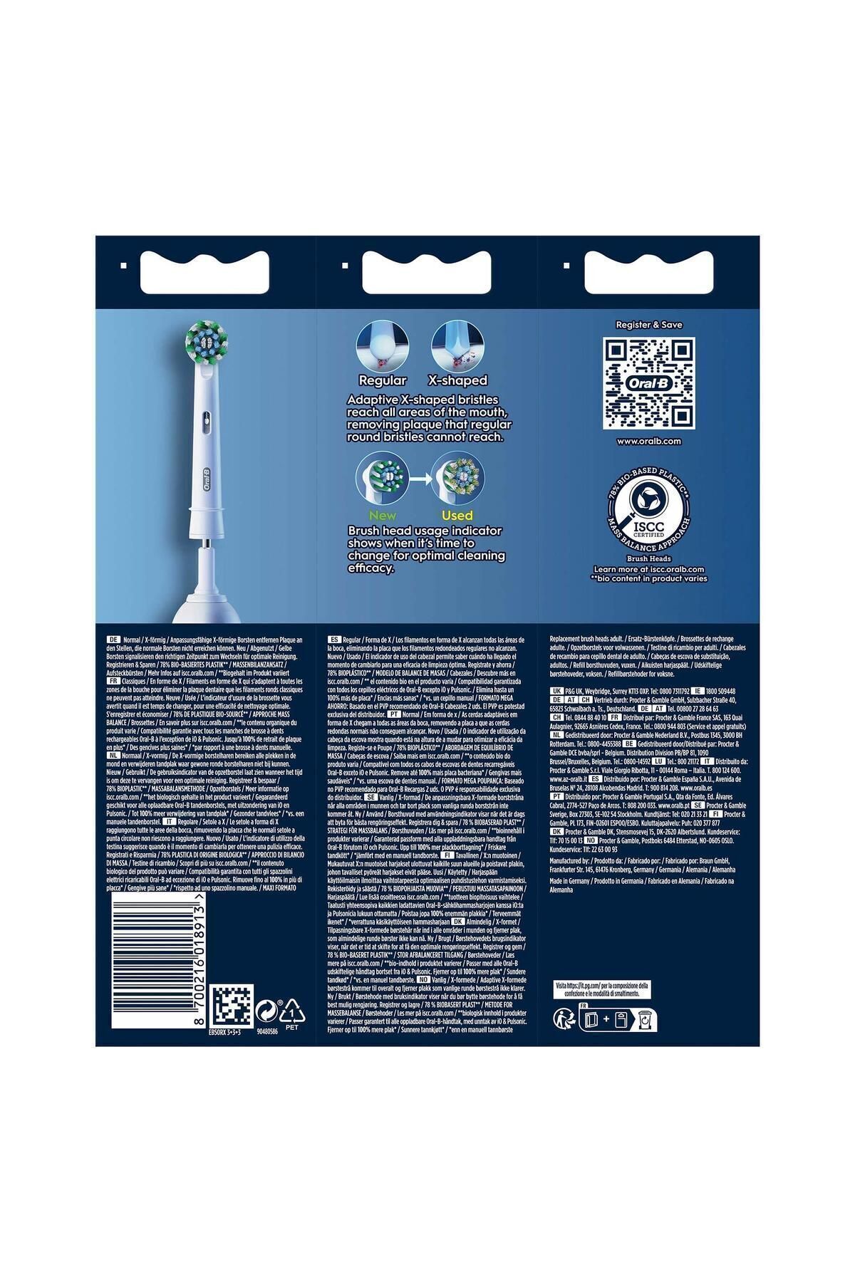 Oral-B Pro Cross Action 9lu Diş Fırçası Yedek Başl-