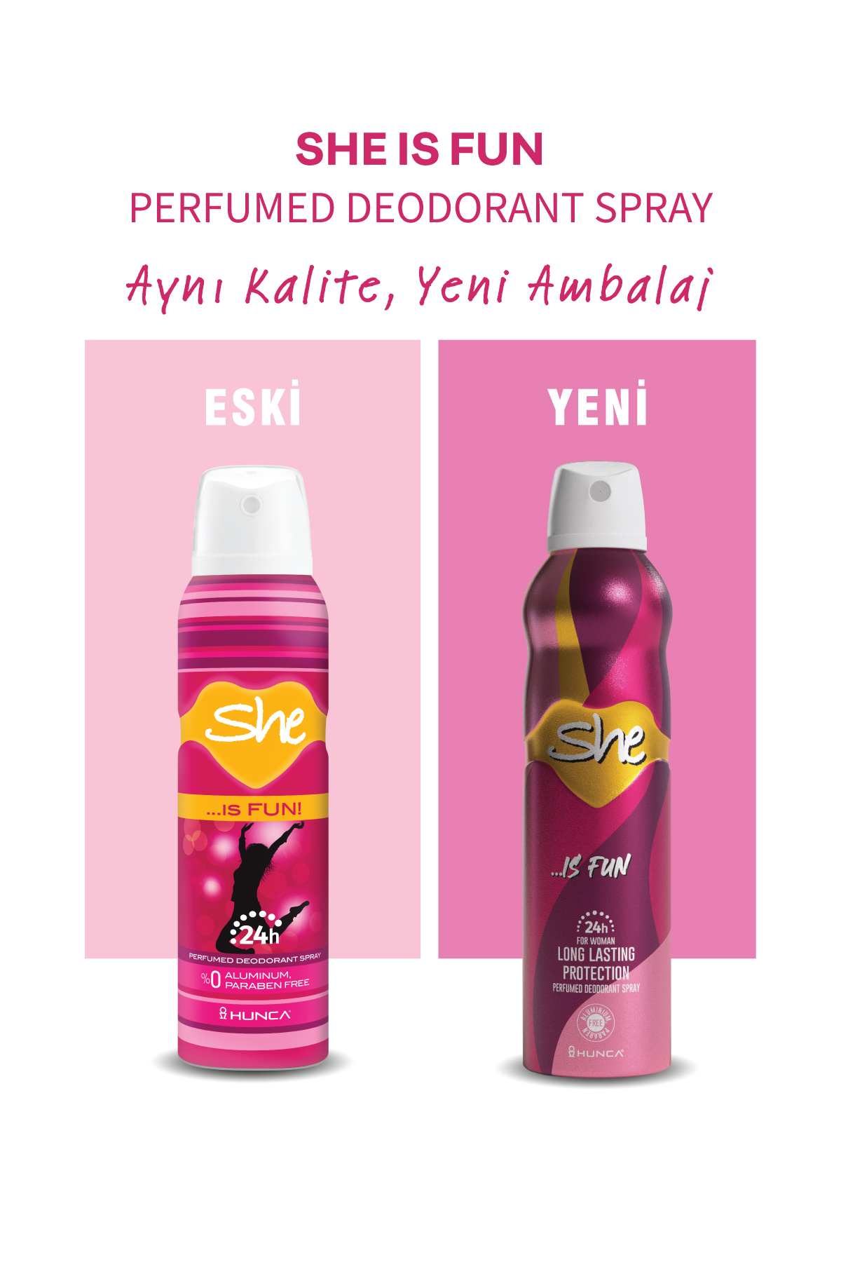 She Women Deodorant Fun 150 ml Yeni-