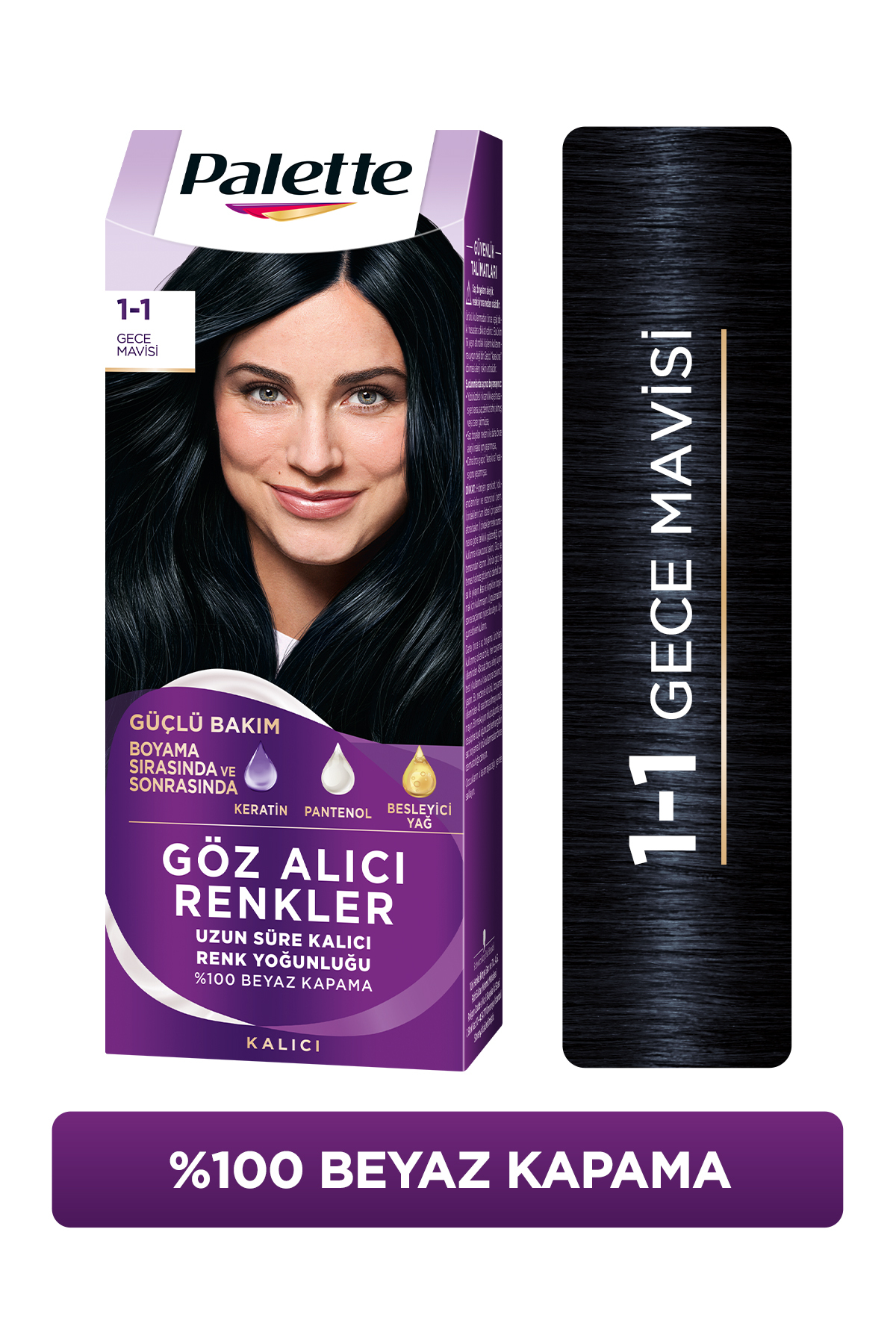 Palette Göz Alıcı Renkler No:1/1 Gece Mavisi-