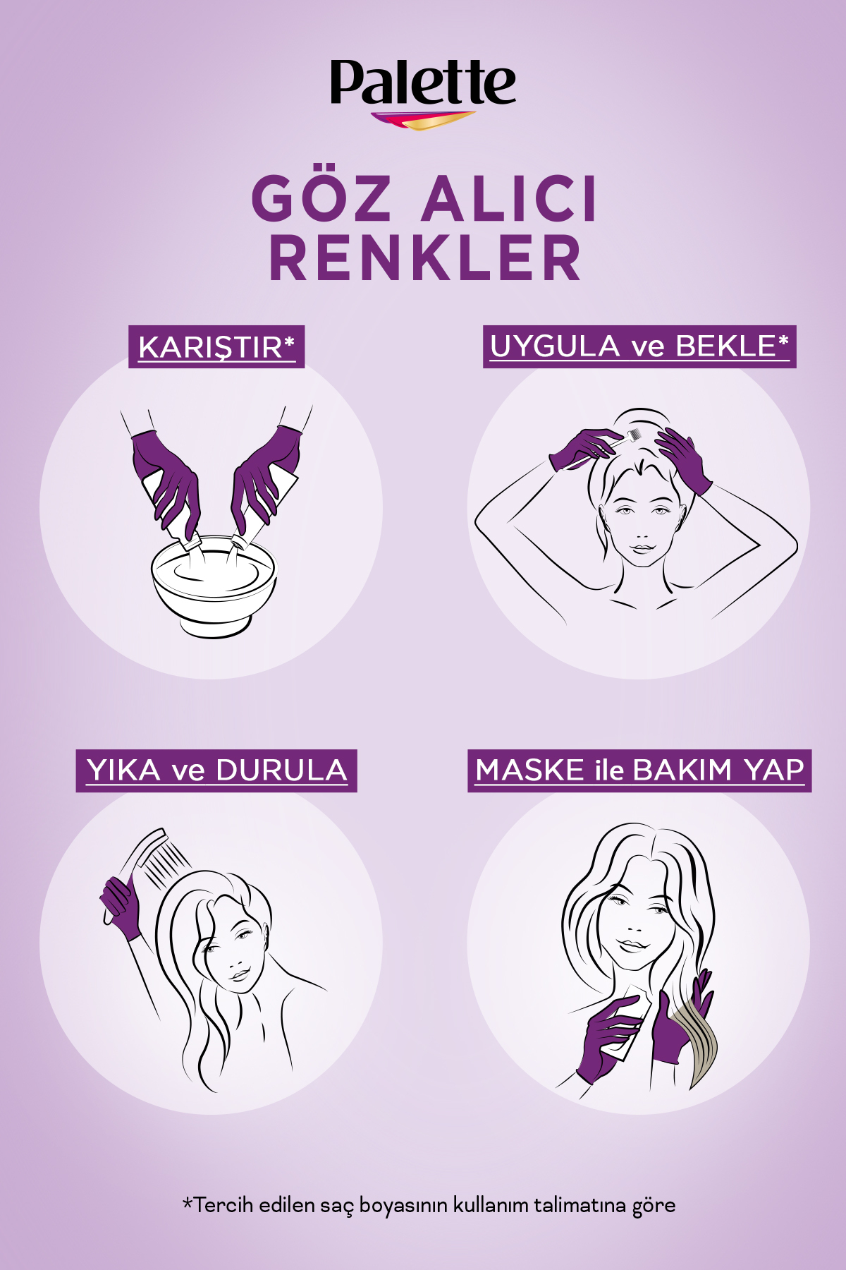 Palette Göz Alıcı Renkler Kestane Saç Boyası 5-68-