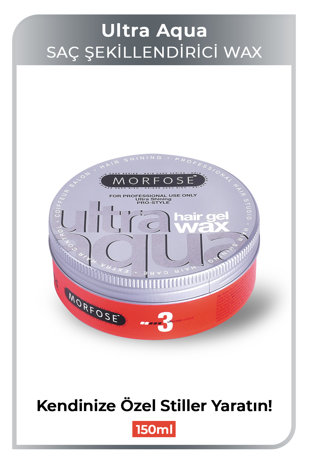 Morfose Ultra Aqua Hair Gel Wax 150 ml-