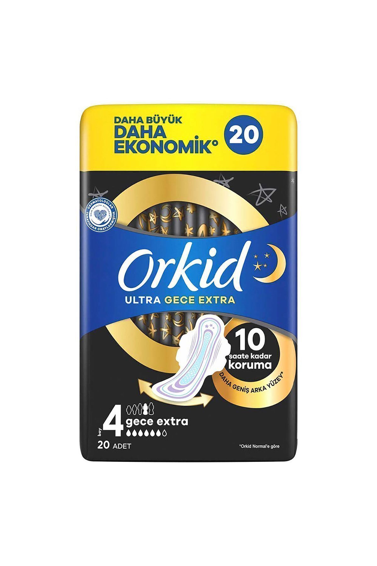 Orkid Ultra Gece Ekstra (BOY 4) 20 Adet Hijyenik P-