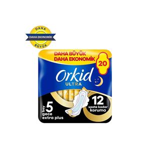 Orkid Ultra Gece Ekstra Plus (boy 5) 20 Adet Hijye-