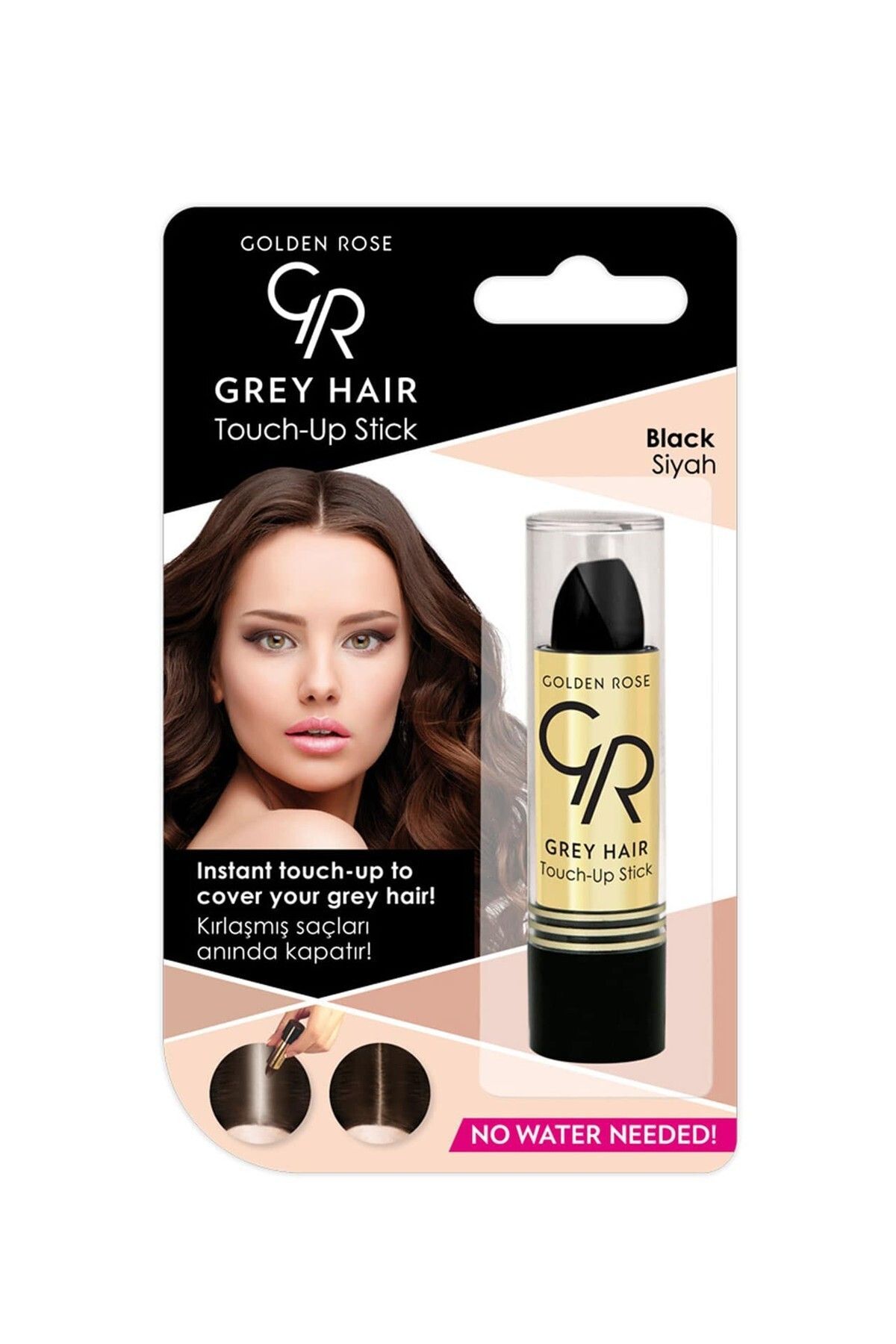 Golden Rose Grey Hair No:01 Black- Saç Beyazlarını-