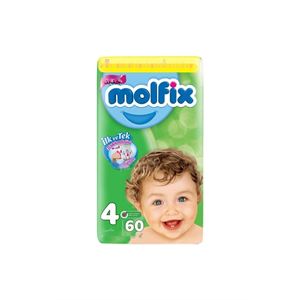 MOLFİX BEBEK BEZİ MAXİ 4 NUMARA 7-14 KG 60LI FIRSA-