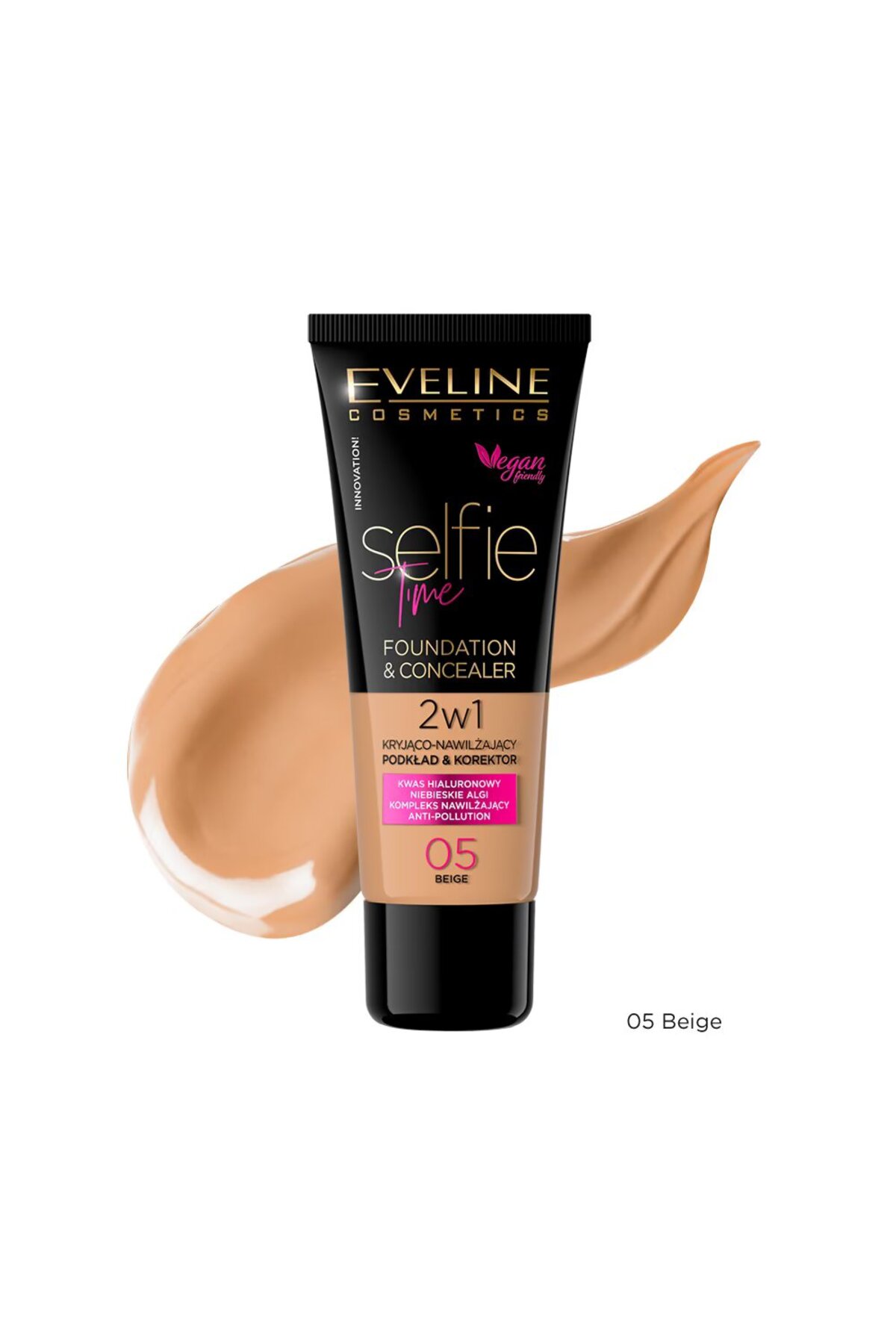 SELFIE TIME FOUNDATION & CONCEALER 05 BEIGE 30ML-