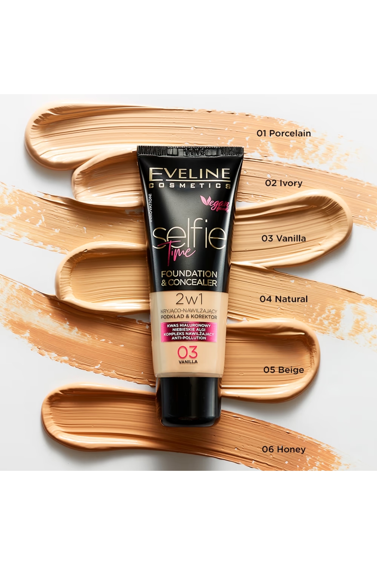 SELFIE TIME FOUNDATION & CONCEALER 02 IVORY 30ML-