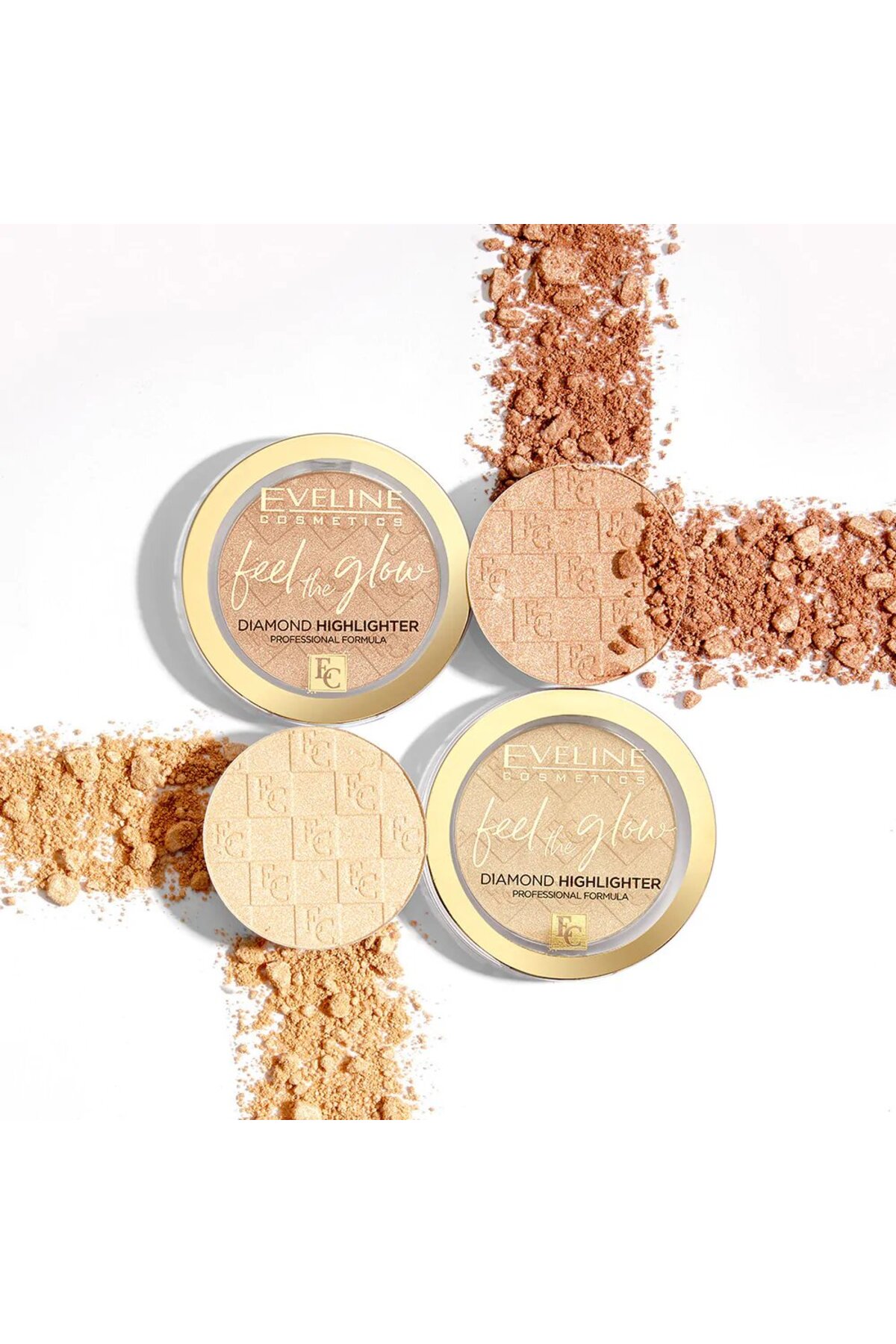 FEEL THE GLOW DIAMOND HIGHLIGHTER NO 02 BEACH GLOW-