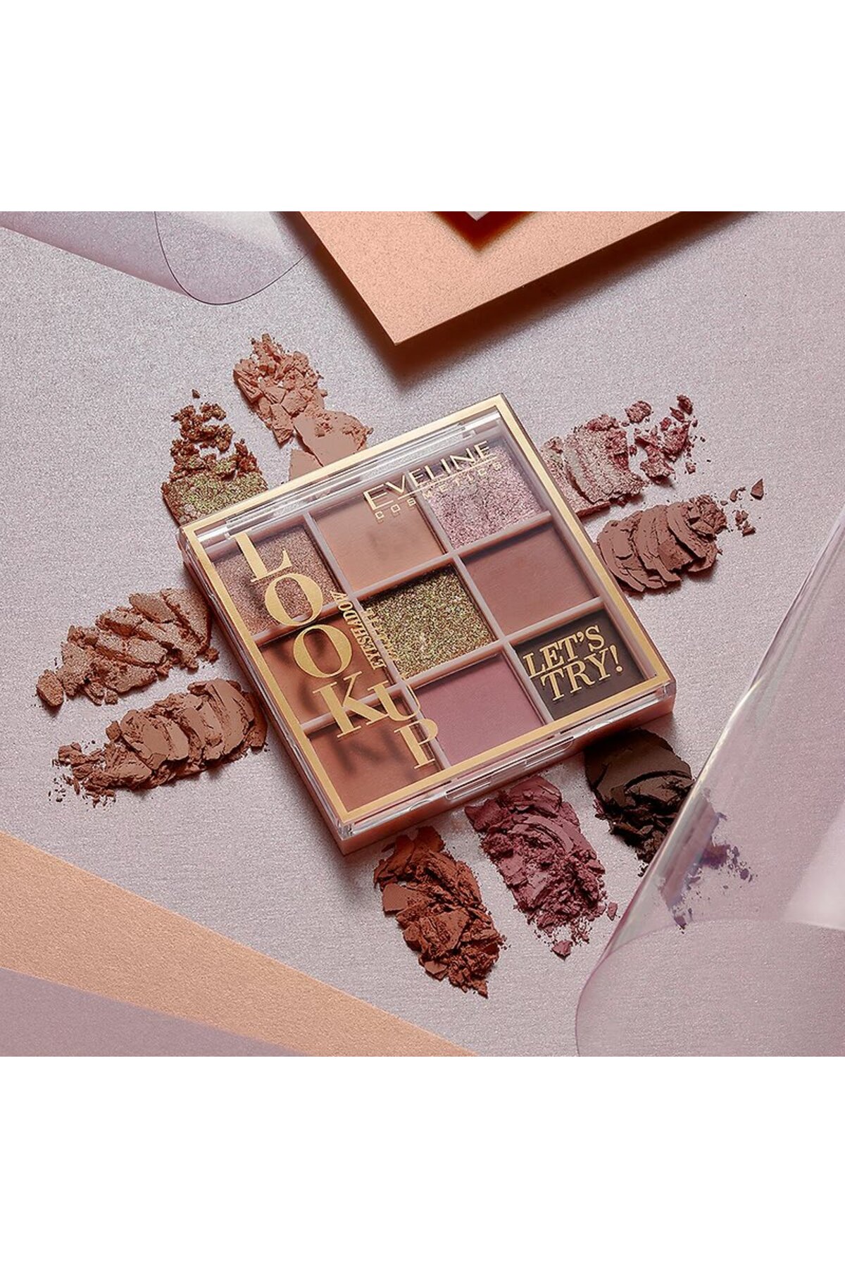 EYESHADOW PALETTE LOOK UP 9 COLORS LETS TRY-