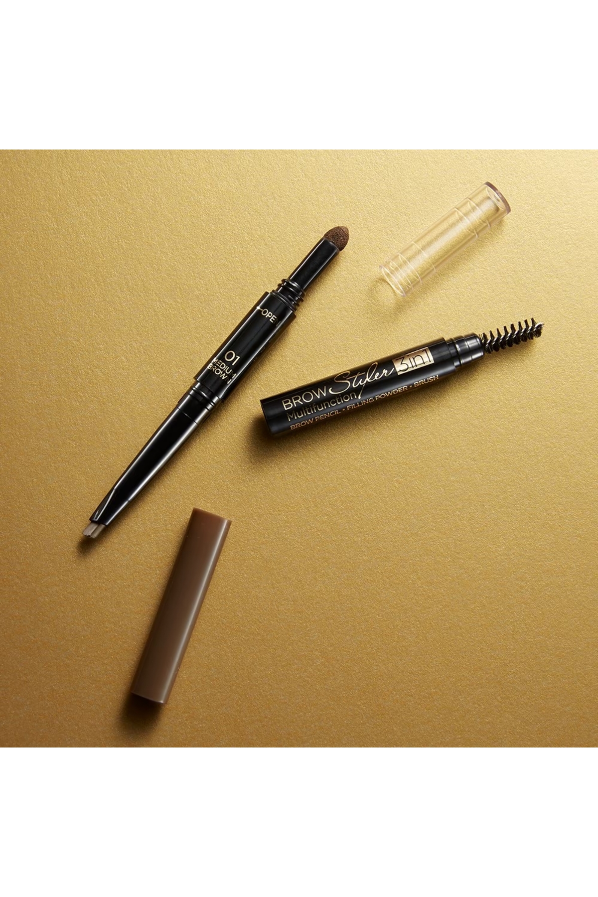 BROW STYLER 3IN1 MULTIFUNCTION 02 DARK BROWN-