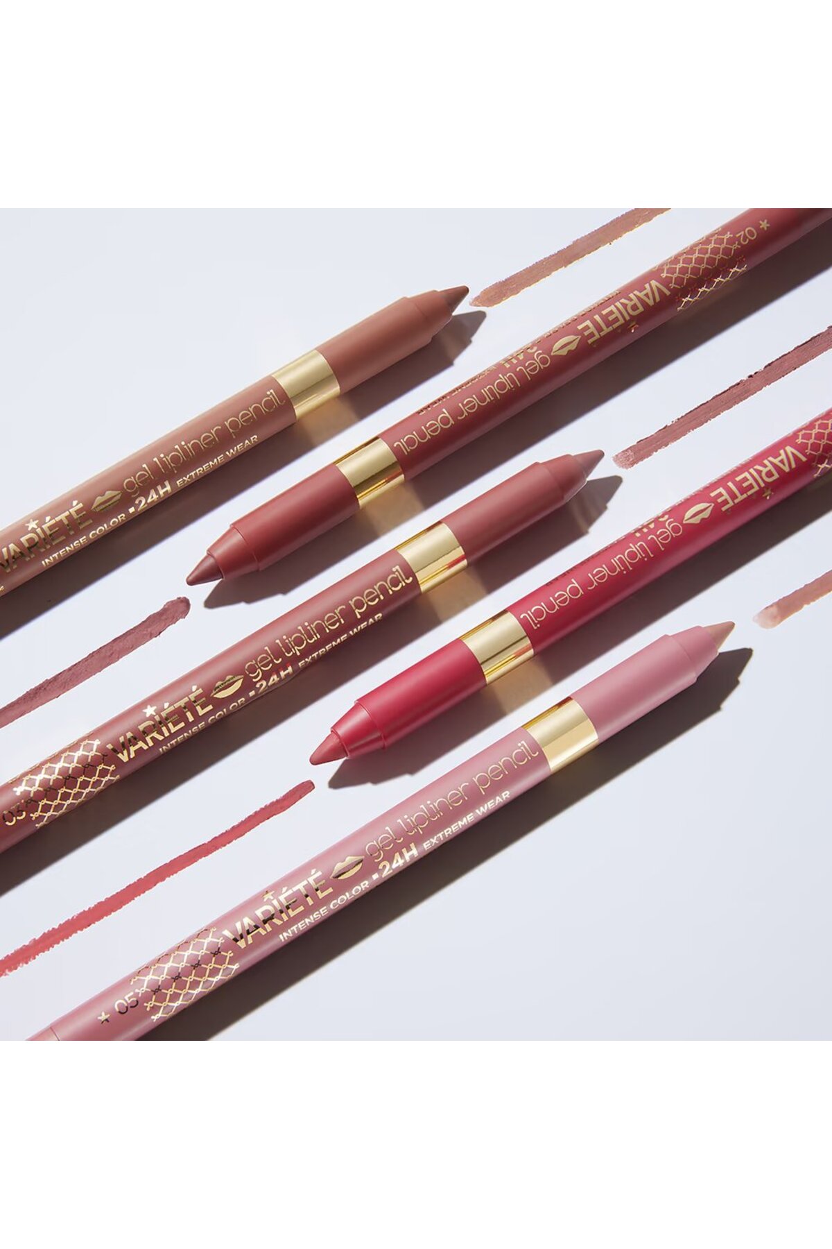 VARIETE GEL LIP LINER PENCIL MATT WATERPROOF NO2 P-