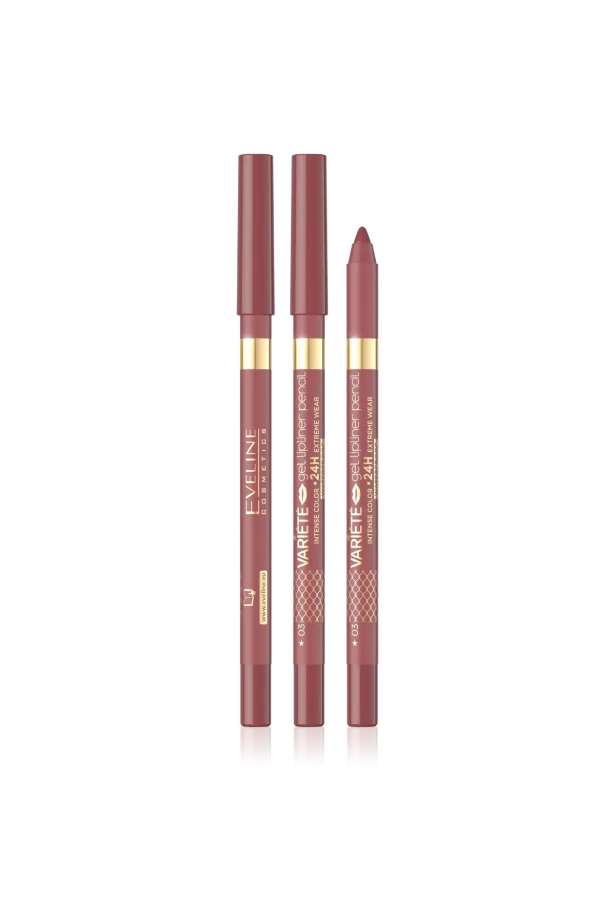 VARIETE GEL LIP LINER PENCIL MATT WATERPROOF NO3 D-