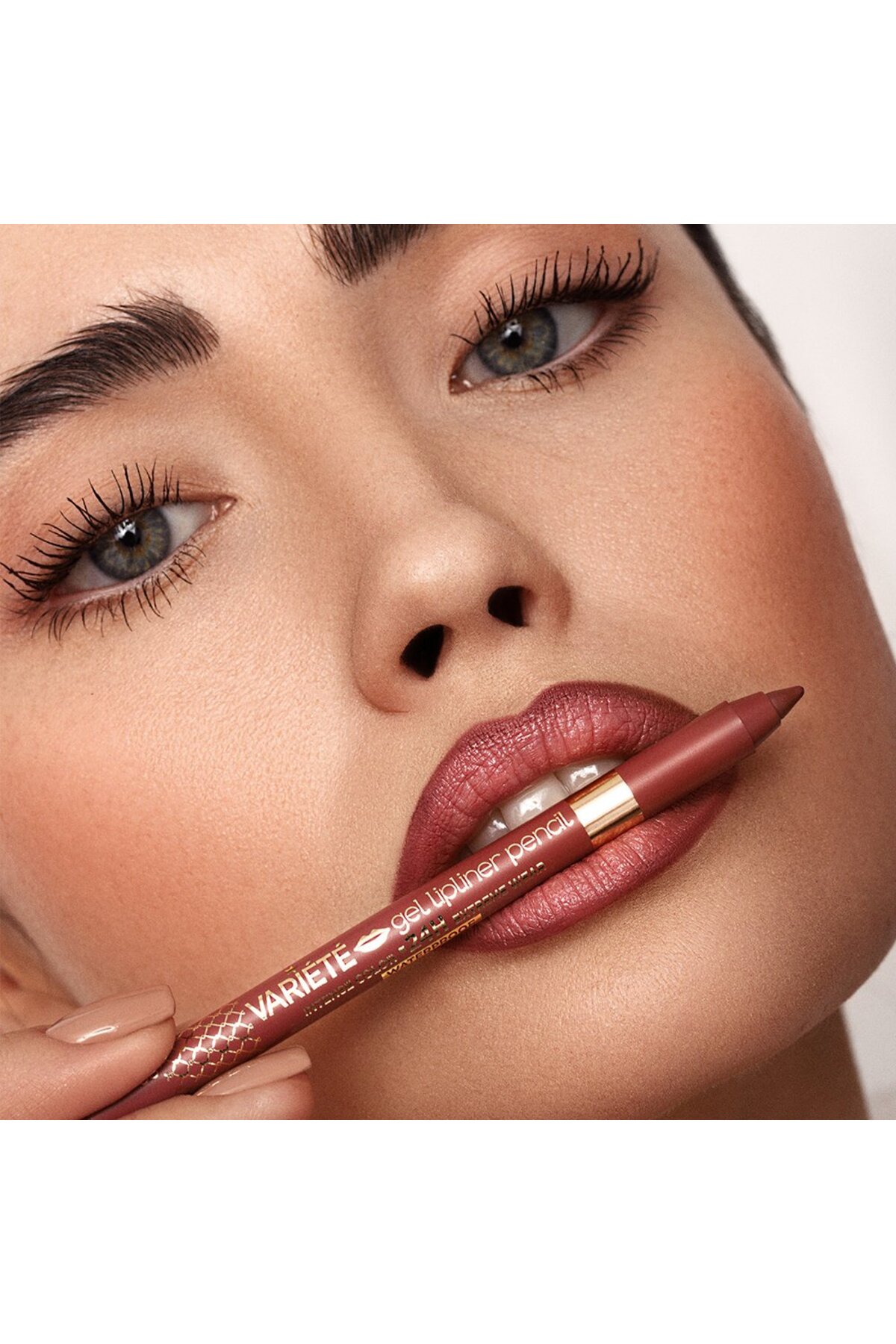 VARIETE GEL LIP LINER PENCIL MATT WATERPROOF NO3 D-