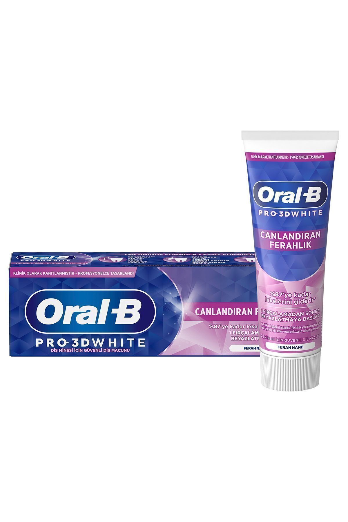 ORAL-B PRO 3D WHİTE CANLANDIRAN FERAHLIK DİŞ MACUN-