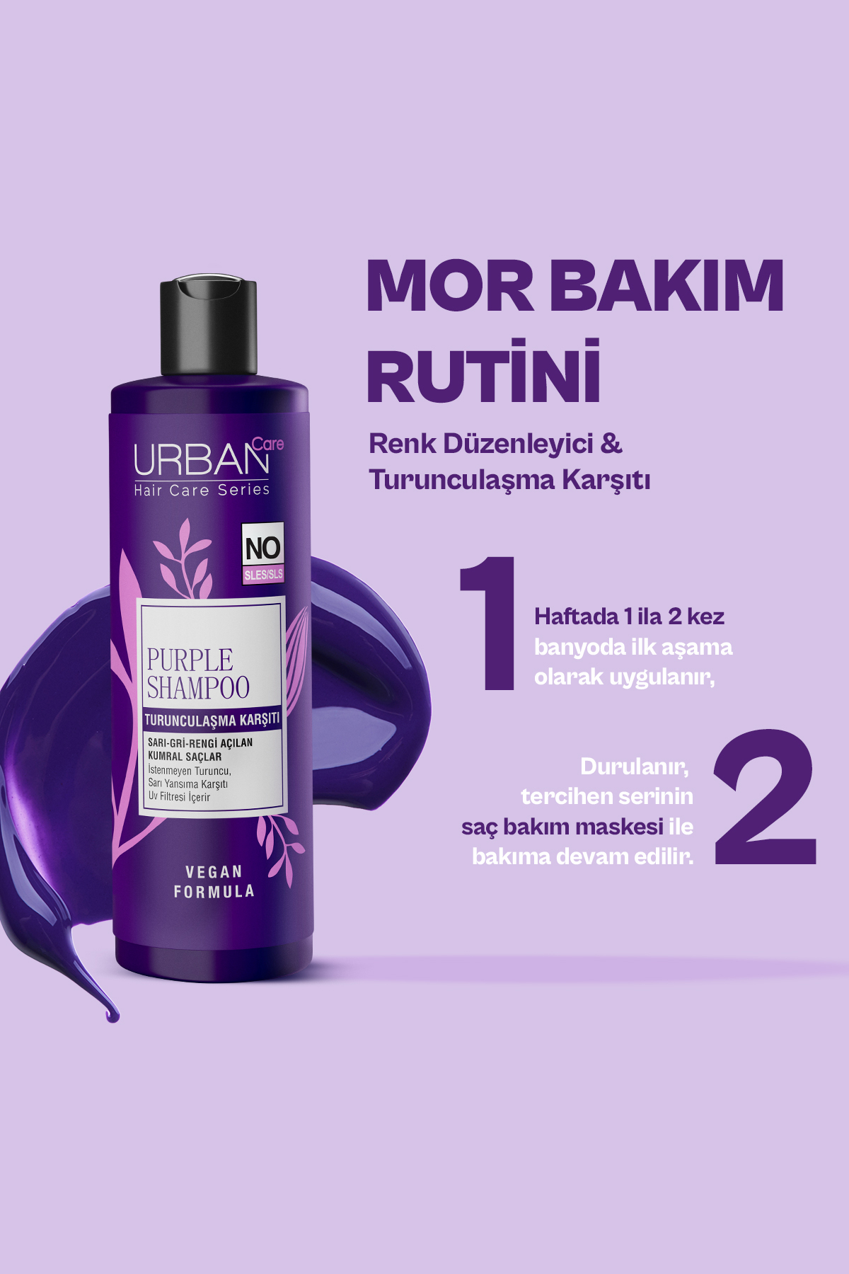 Urban Care Turunculaşma Karşıtı Mor Saç Bakım Şampuanı 250 ml - Sülfatsız-